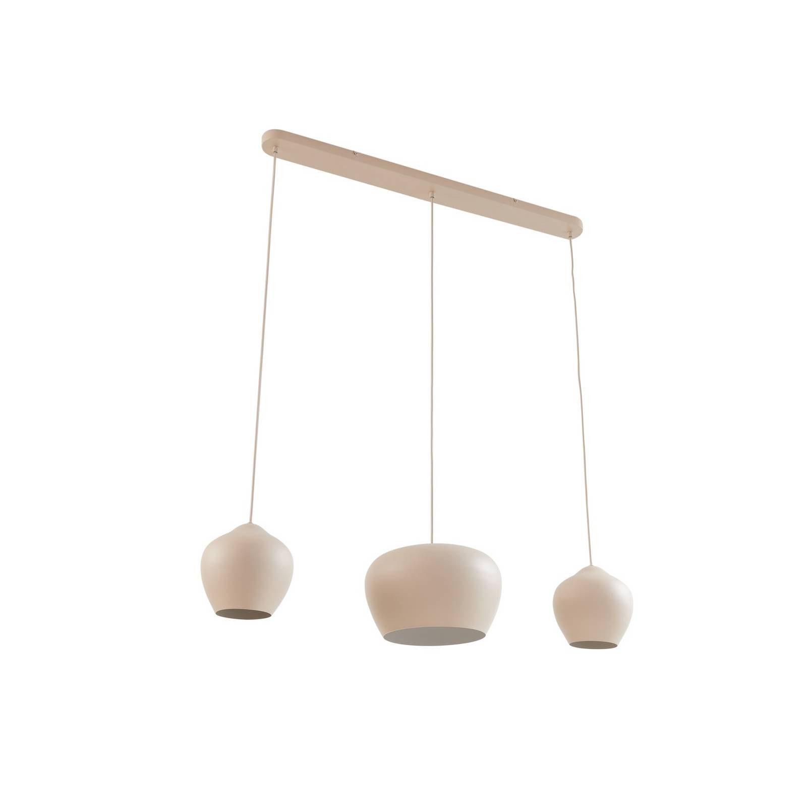 Lucande Hängeleuchte Malisa, Metall, Creme IP20, 3 x 15 W LED