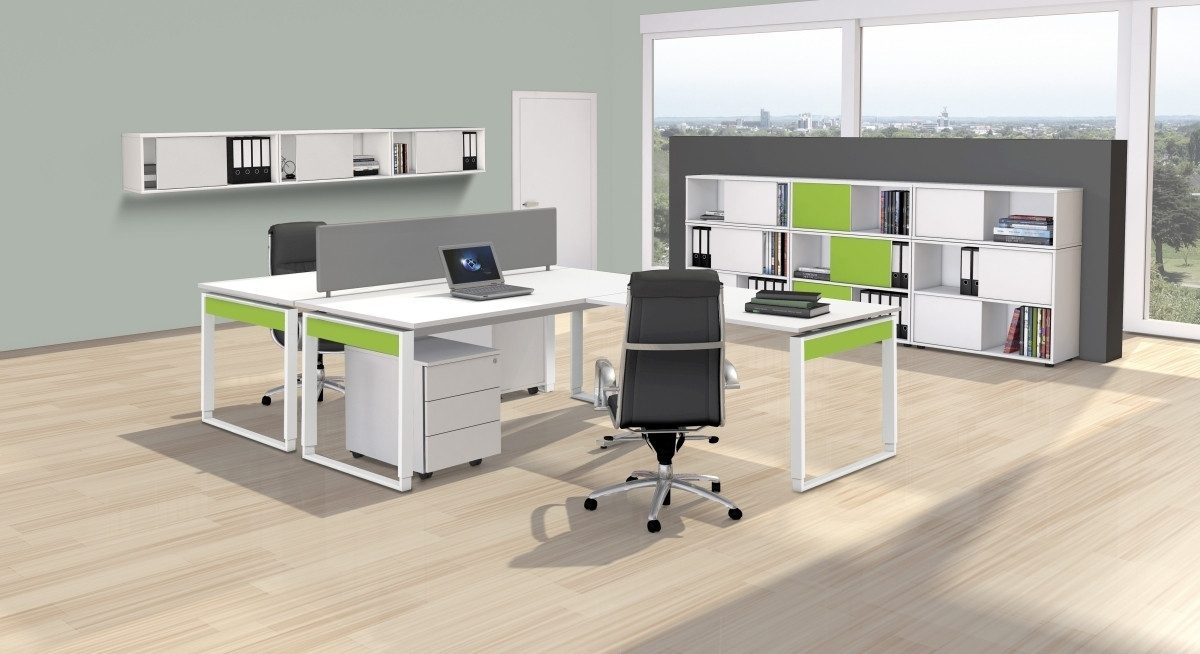 KERKMANN Container Anstellcontainer 4 Schubladen BxTxH 43x80x72-76cm mit Zentralschloss w