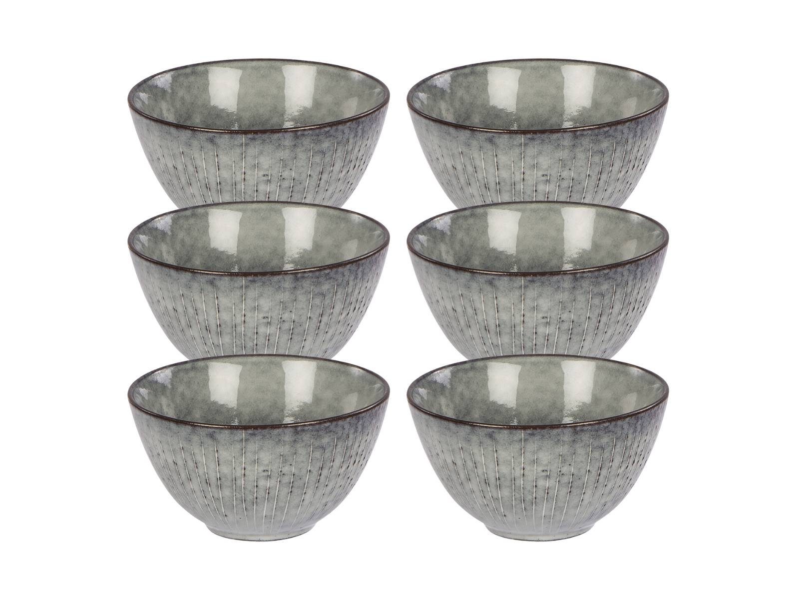 Broste Copenhagen Geschirr-Set NORDIC SEA Schale 15 cm Set6, Steinzeug