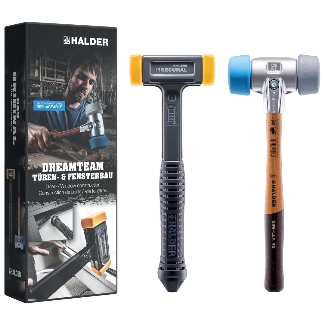Gummihammer HALDER Aktionsbox Dreamteam Türen- & Fensterbau SIMPLEX Ø 50:40 mm