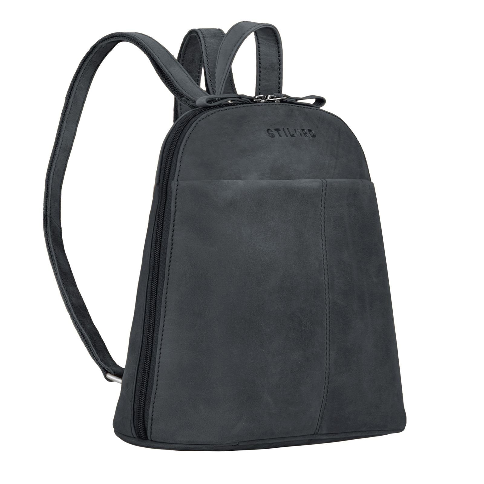 STILORD Cityrucksack "Olivia" City Rucksack Damen Leder Rucksackhandtasche Daypack