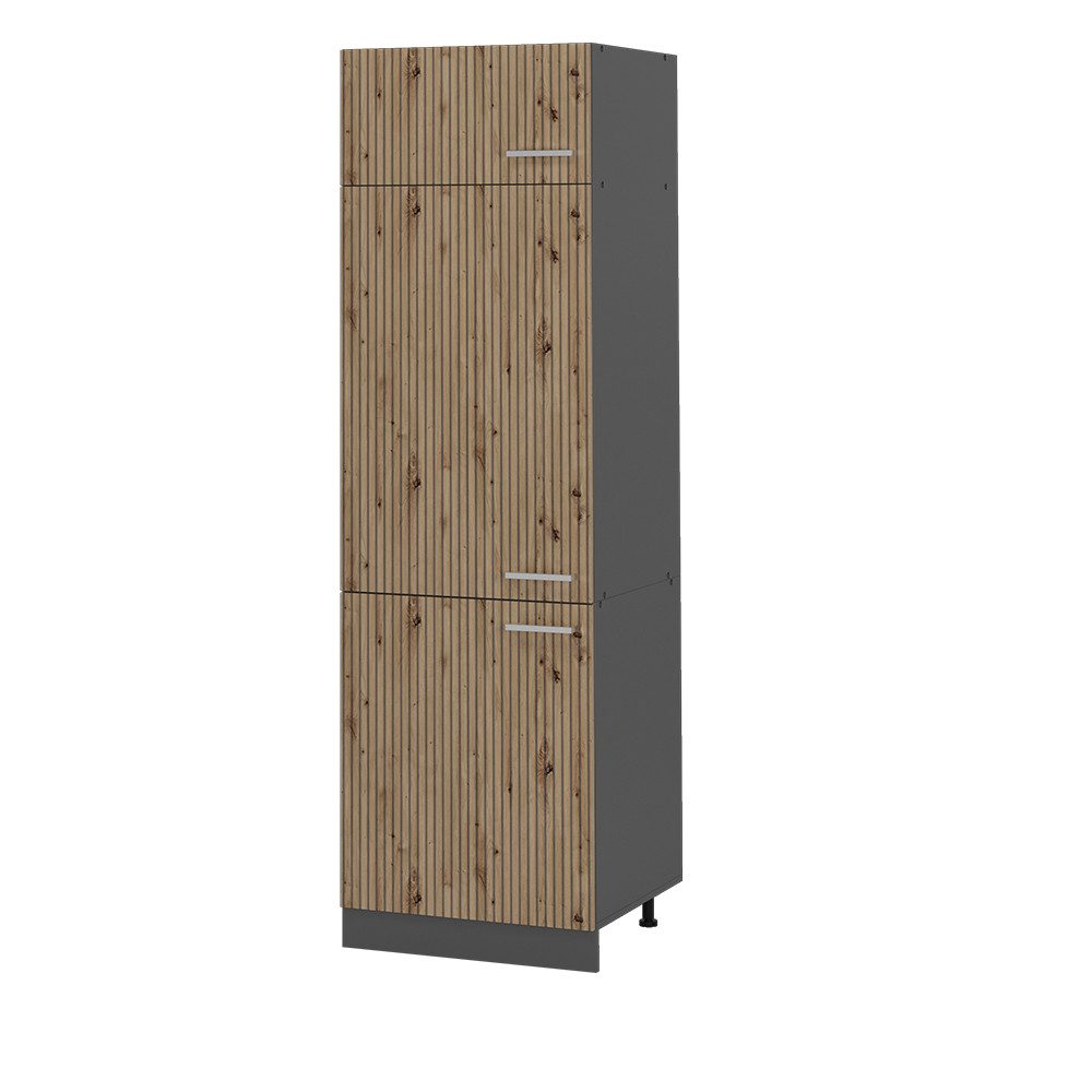 Vicco Kühlumbauschrank R-Line, Artisan-Eiche/Anthrazit, 60 cm günstig online kaufen