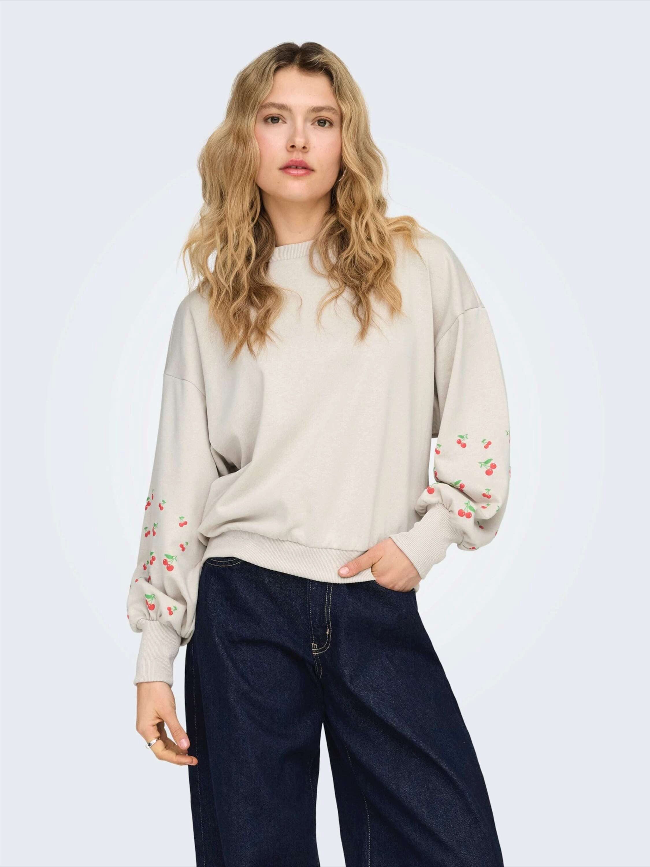 ONLY Sweatshirt ONLBrooke (1-tlg) Drapiert/gerafft