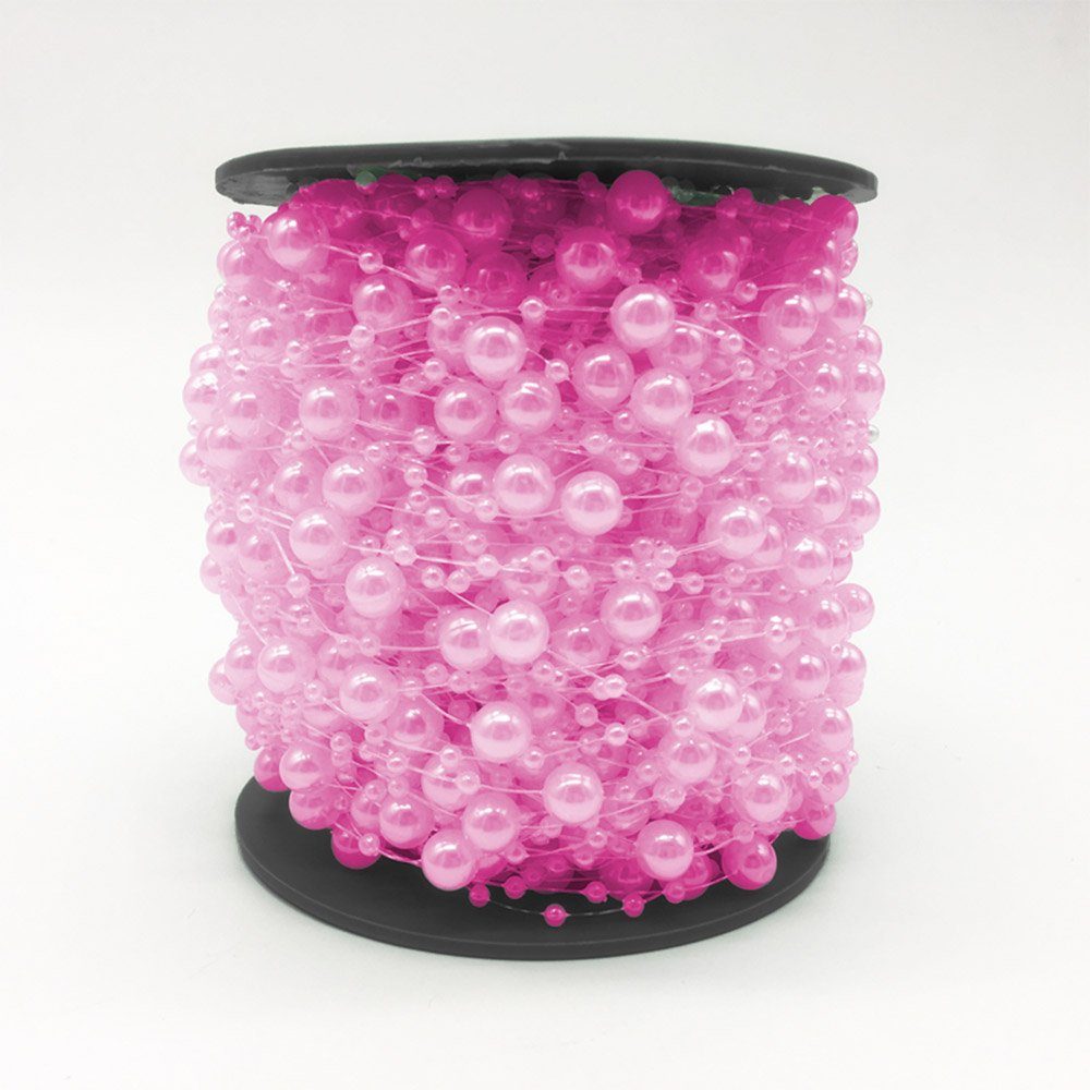 Kopper-24 Ремесленные бусы 5 Бисерgirlanden, ca. 120 cm länge, 8 mm Бисер, Pink hell