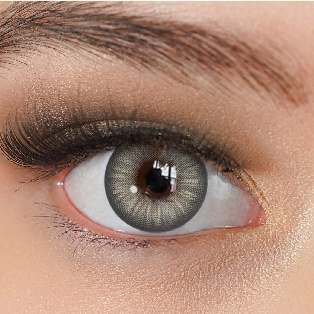 Charmiga Jahreslinsen Farbige Контактные линзы Grau, Farblinsen ohne Stärke, Wild Gray, Farbige Контактные линзы