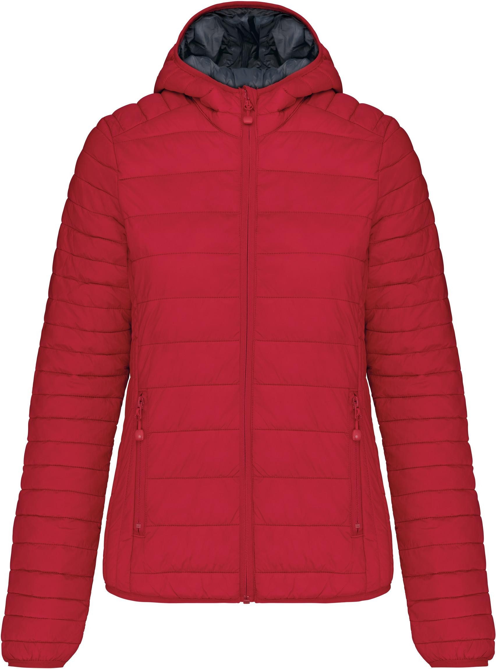 Kariban Outdoorjacke Leichte Damen-Steppjacke mit Kapuze