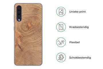 MuchoWow Handyhülle Hintergrund der Struktur aus Holzbrettern, Handyhülle Samsung Galaxy A30s, Smartphone-Bumper, Print, Handy