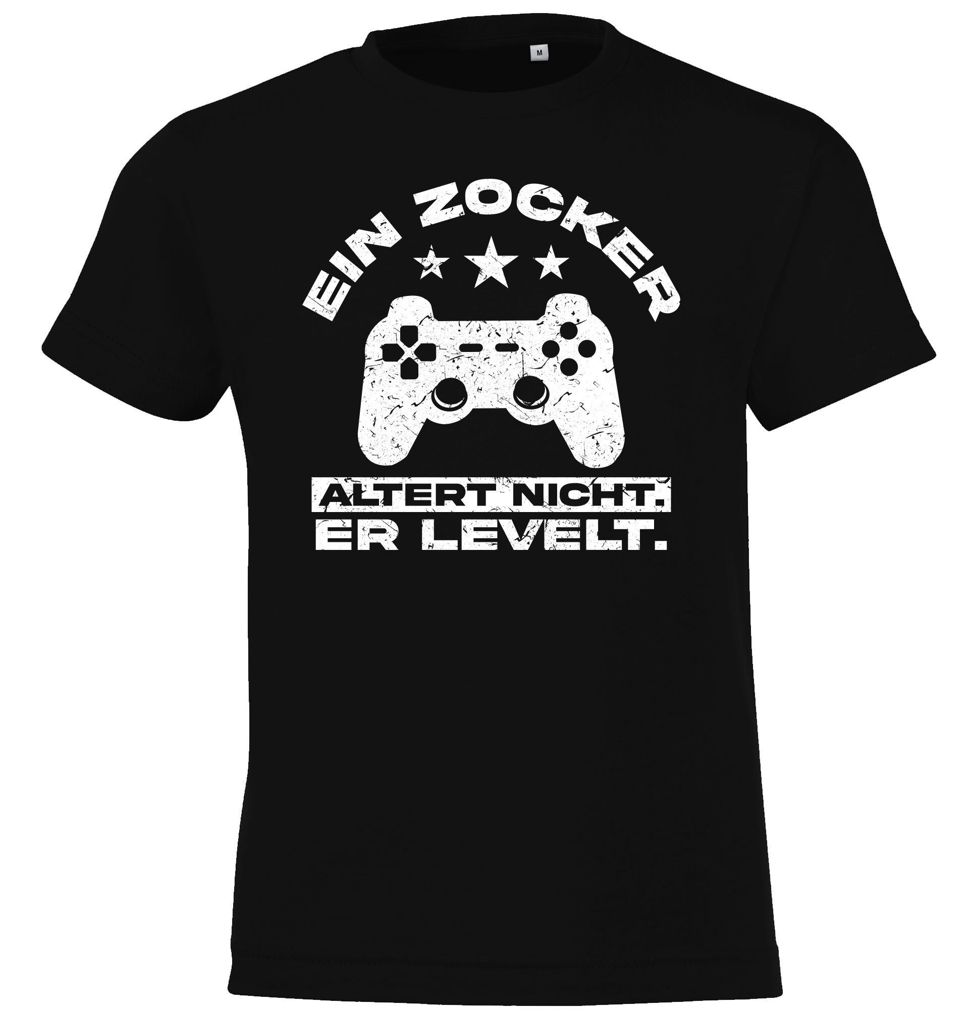 T-Shirt Ein Zocker altert nicht, er LEVELT! Kinder Shirt