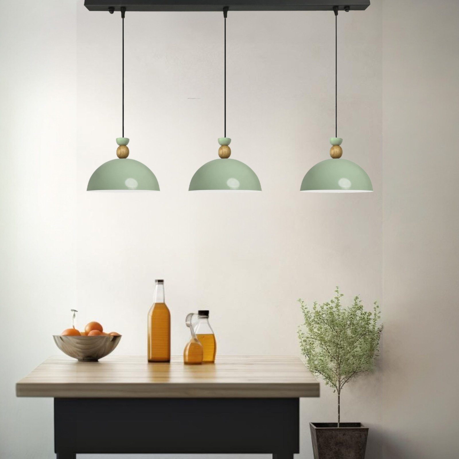 Bamyum Pendelleuchte Pendelleuchte Yimpi Trio Metall Ø30cm, Modern Hängelampe, ohne Leuchtmittel