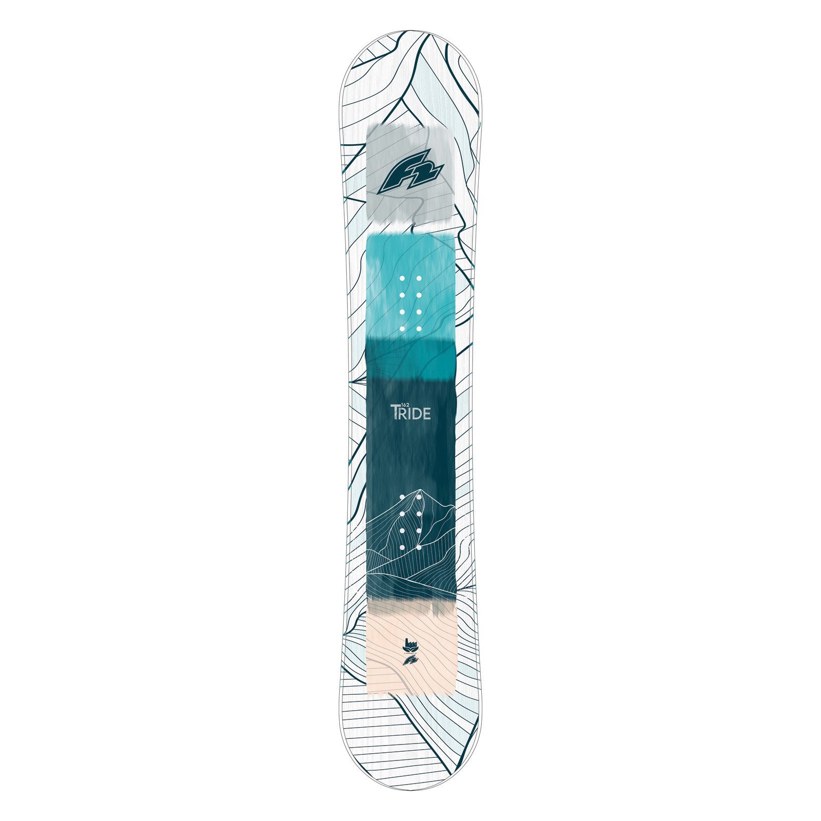 F2 Snowboard F2 Set Snowboard T-Ride Wood Weiss 157cm + Sonic Pro Bindung L
