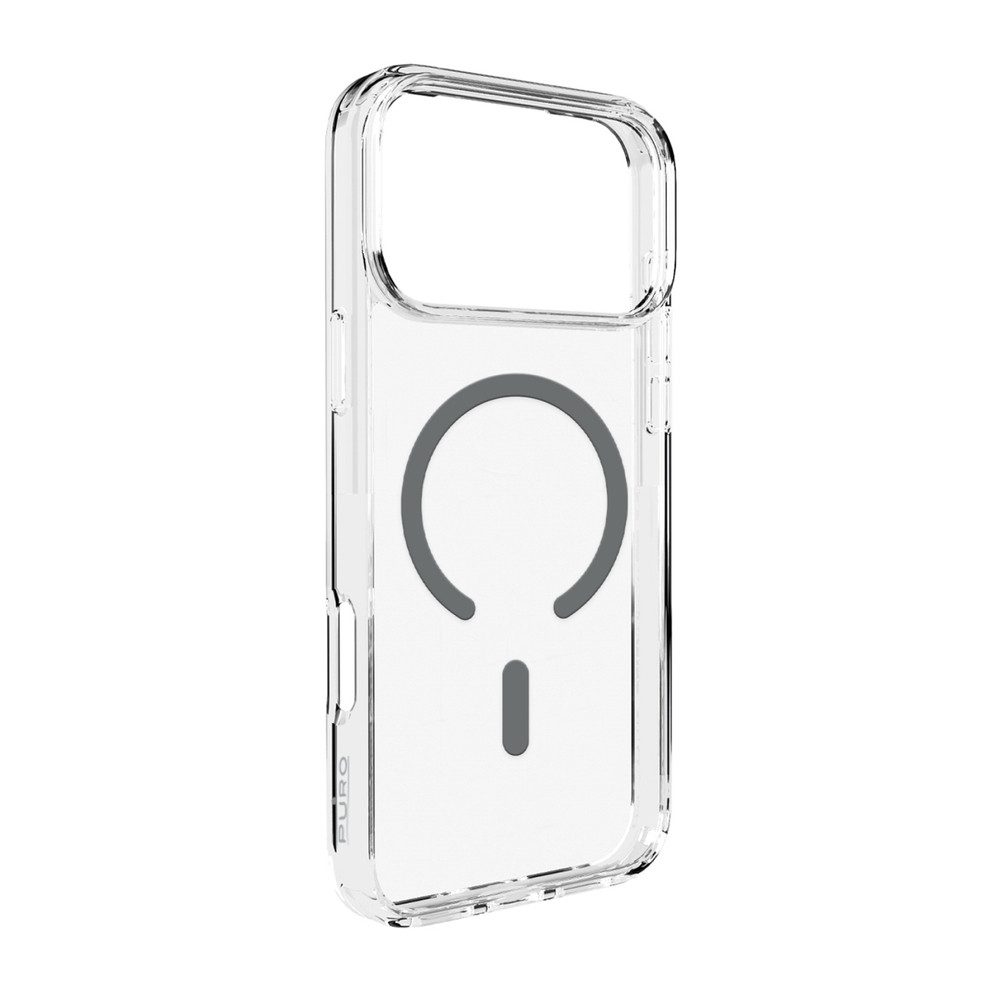 Puro Handyhülle Schutzhülle Magnethülle Rückschale, MagSafe-kompatibel, sturzgetestet 3 m, transparent