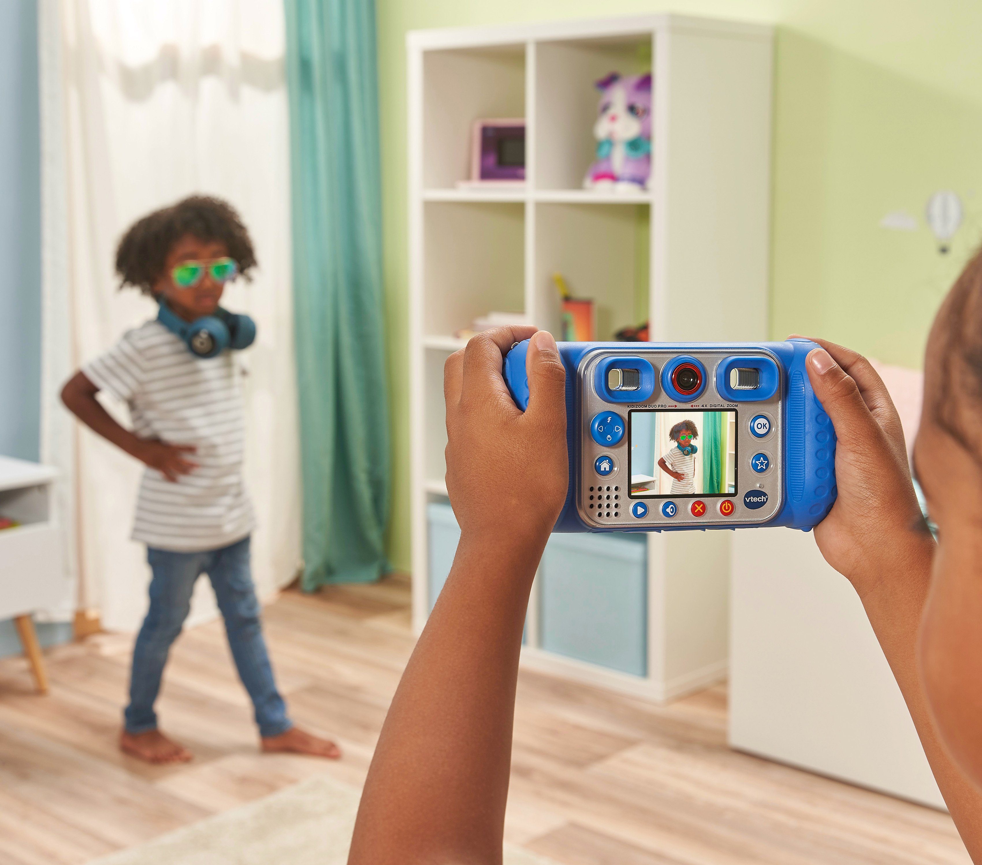 Vtech® KidiZoom Duo (inkluisve Kinderkamera Pro blau Kopfhörer)