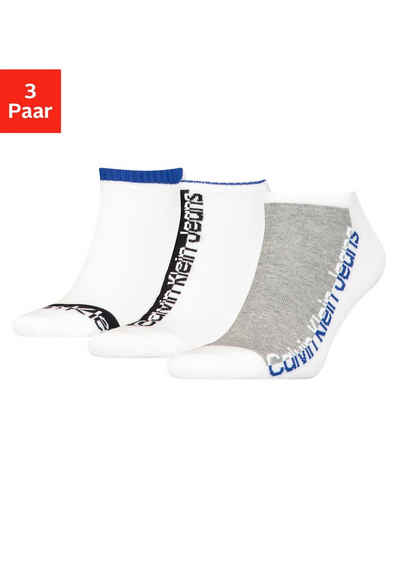 Calvin Klein Sneakersocken (3-Paar) mit Logo-Schriftzug