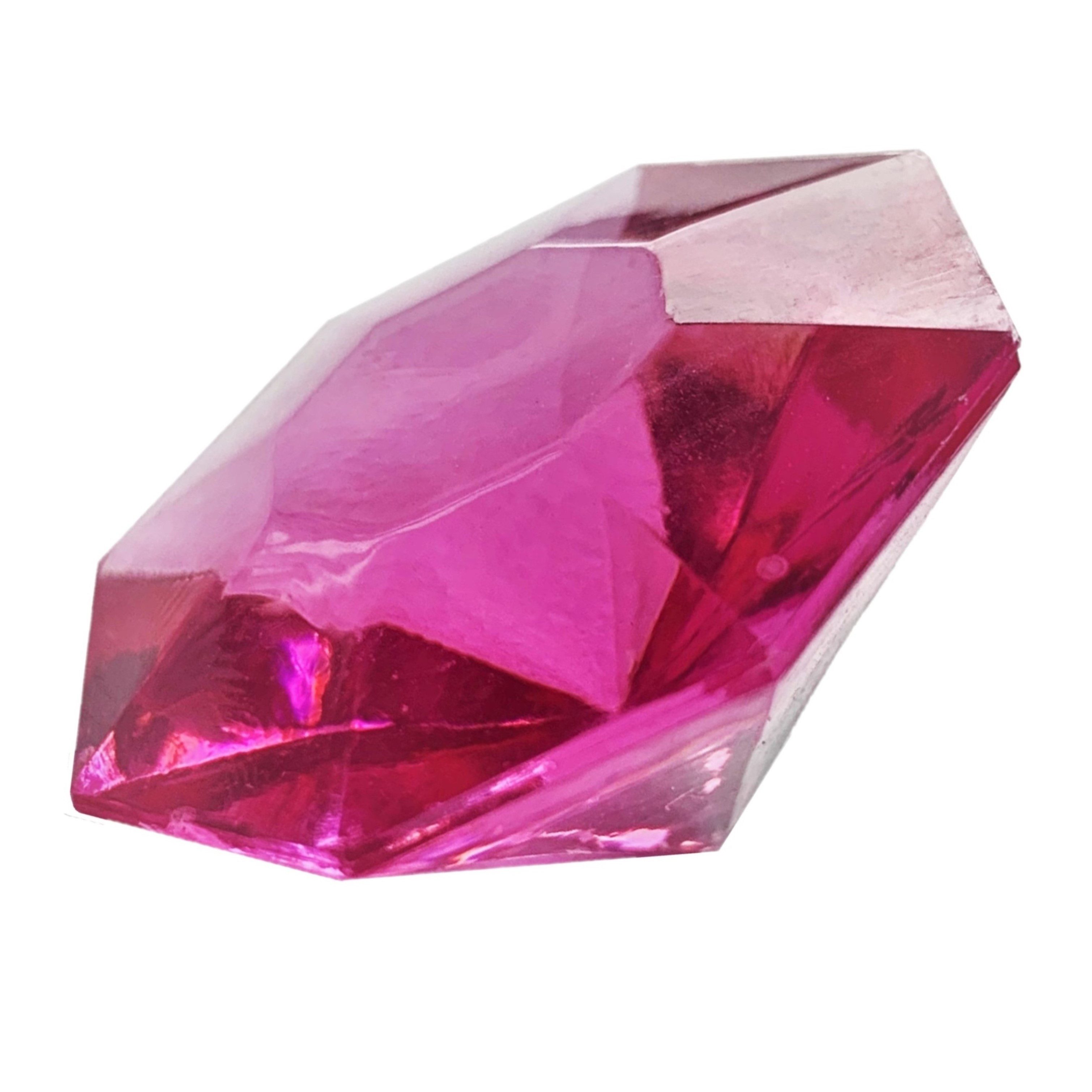 Eurosand Streudeko Deco DIAMANTEN, Kunststoff, 32mm. 10 Stück einer Farbe. FUCHSIA