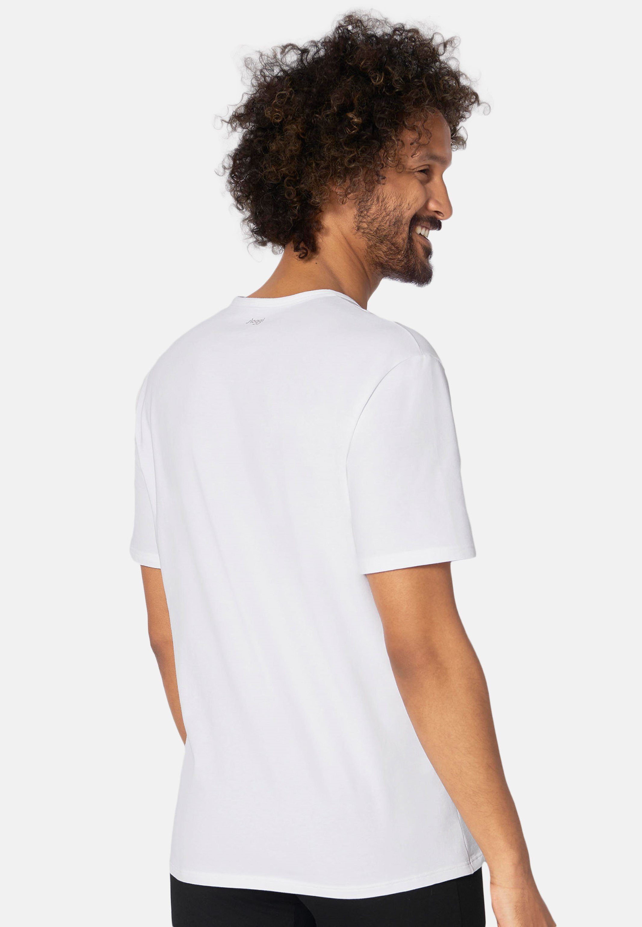 Baumwolle Haut der Unterhemd auf Shirt Weiß - Angenehm Kurzarm Organic / (1-St) - - Sloggi Go Unterhemd Cotton