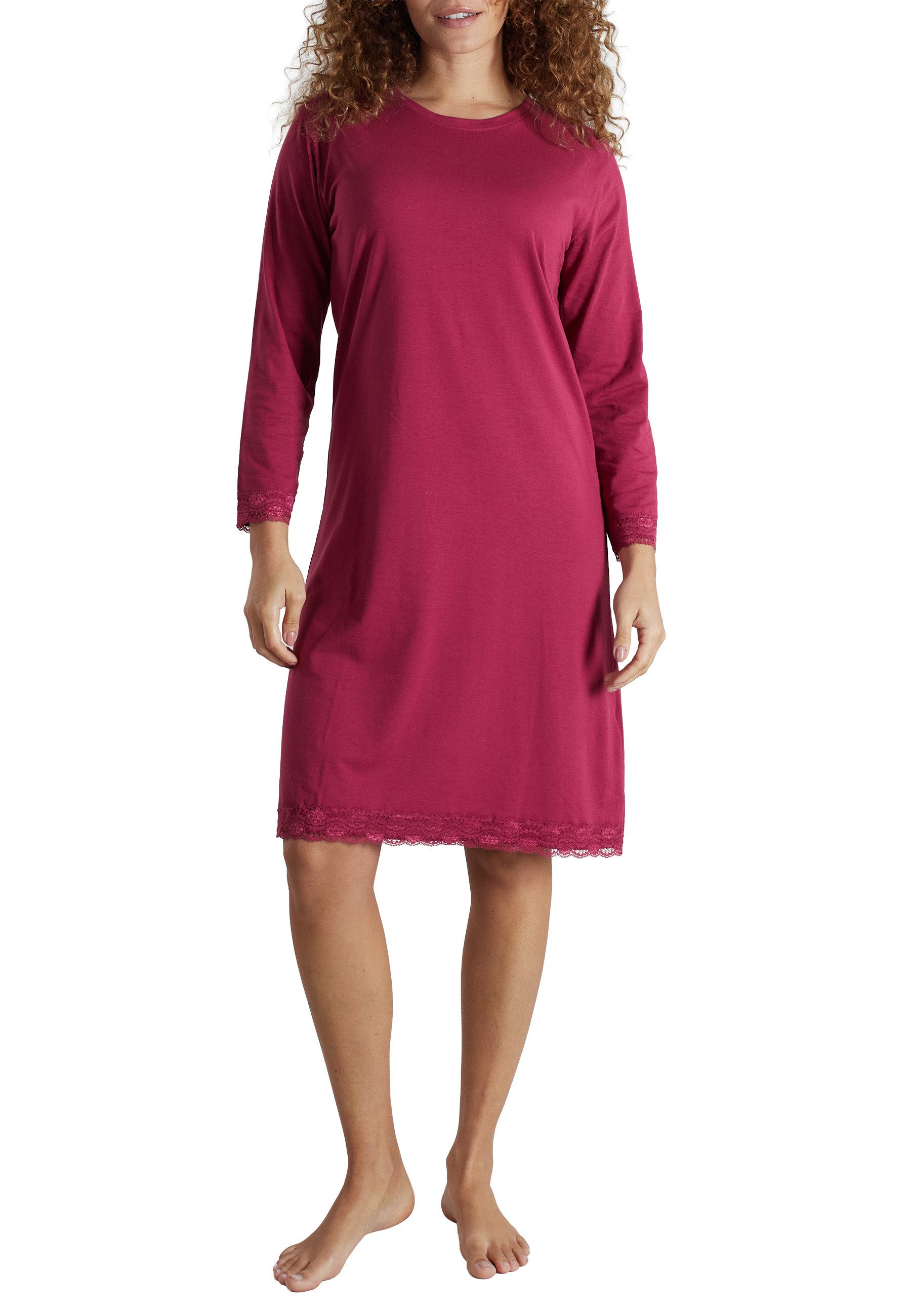 GÖTZBURG Nachthemd GÖTZBURG Damen Nachthemd rot uni (1-tlg)