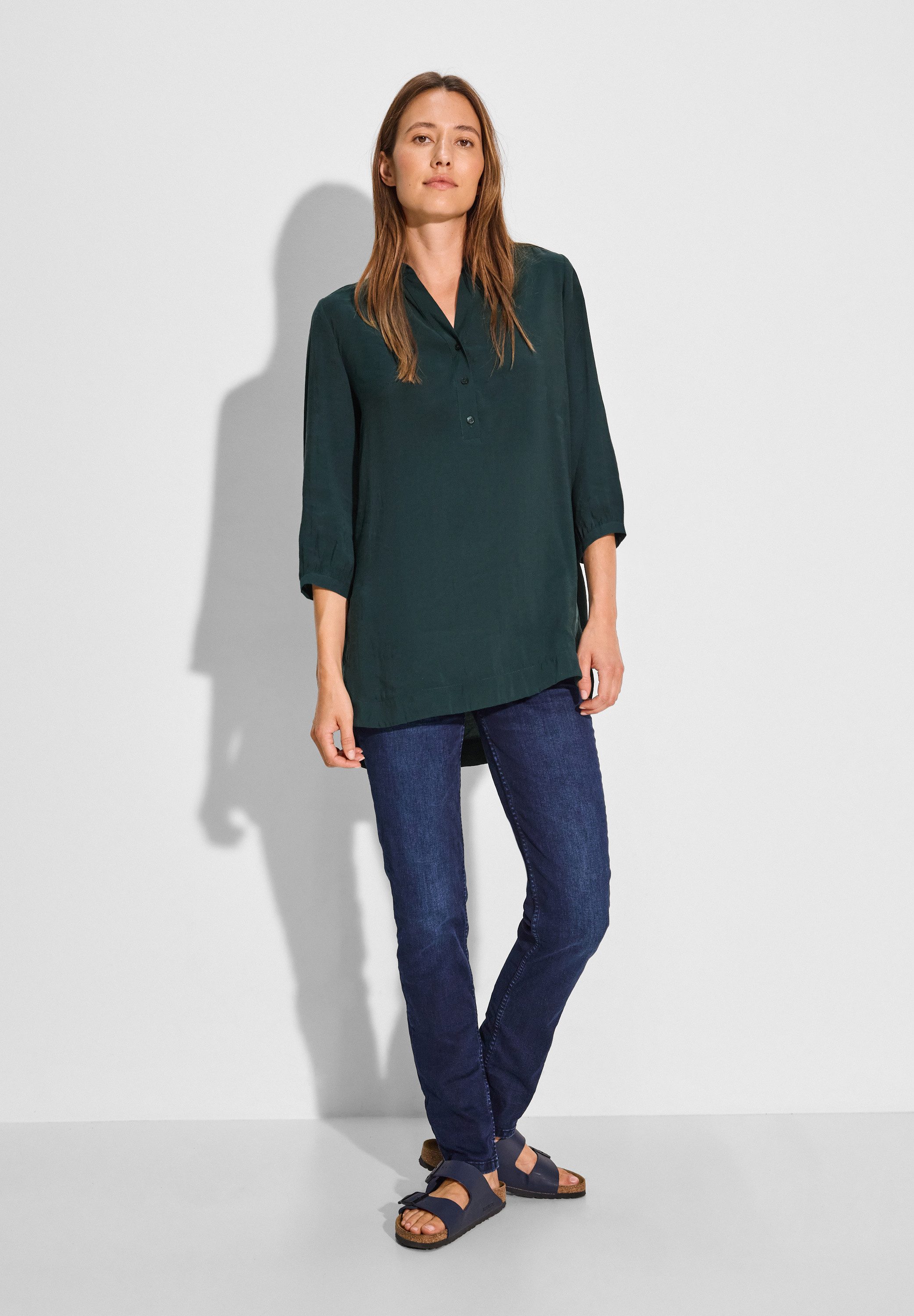 CECIL Longbluse mit 3/4 Ärmeln