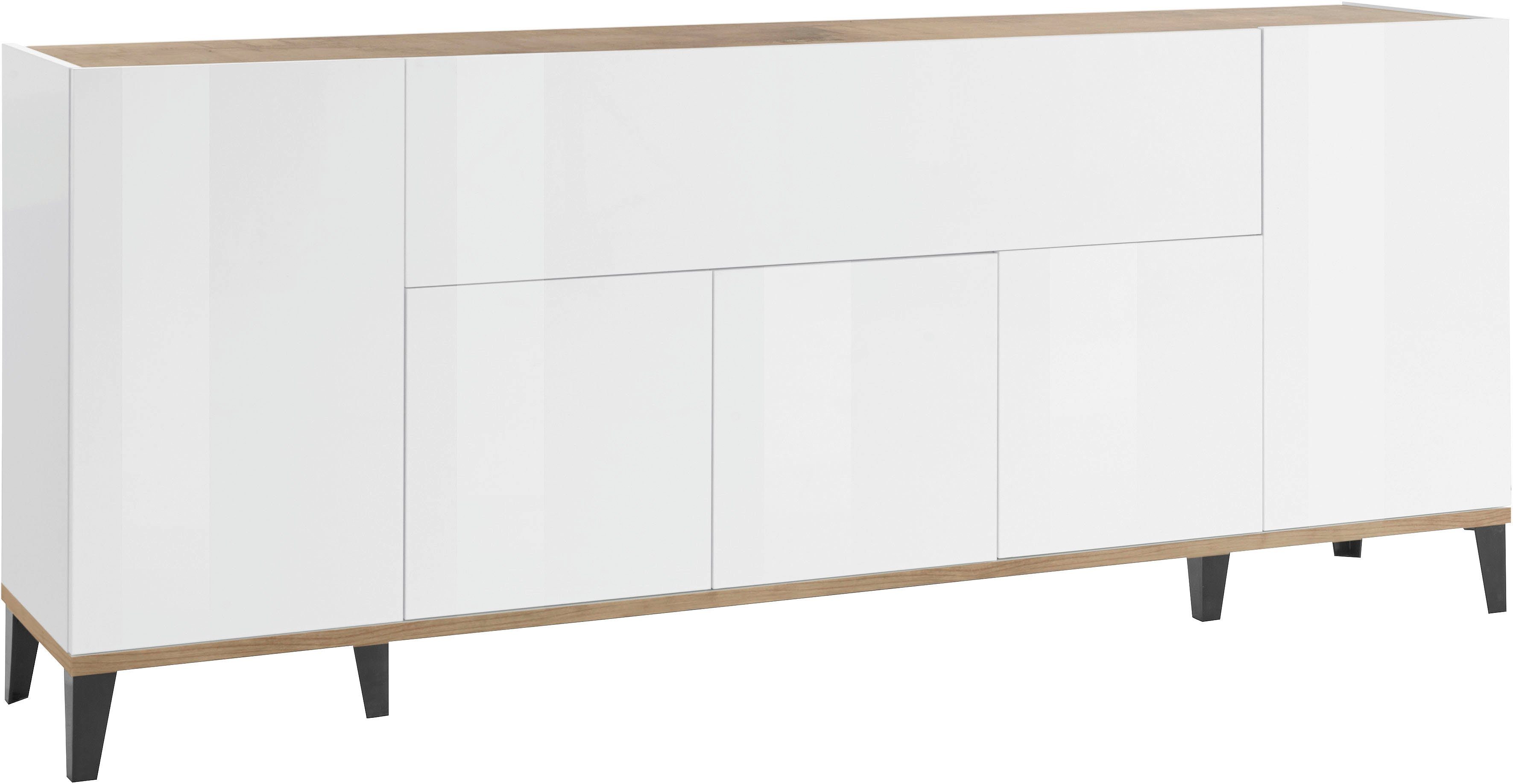 Home affaire Sideboard Sunrise, Kommode mit 5 Türen und 1 Klapptür, Breite günstig online kaufen