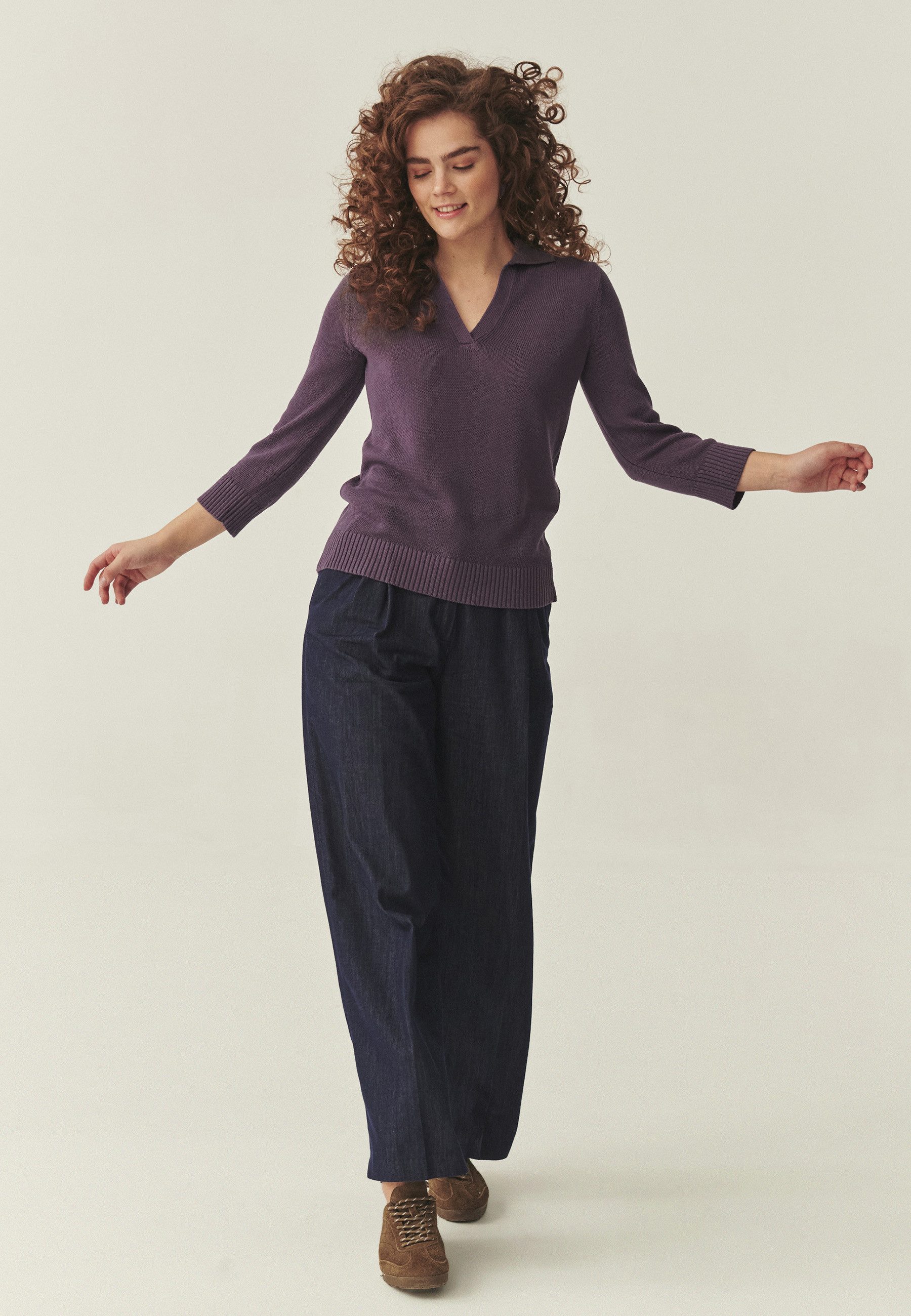 TATUUM Strickpullover Jumper Mit Leinenmix - Iva