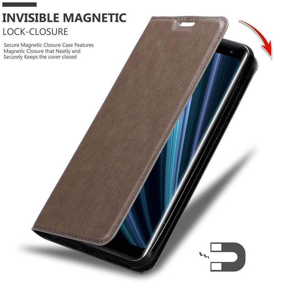 Cadorabo Handyhülle für Sony Xperia XZ3 Hülle Sony Xperia XZ3, Hülle Schutzhülle mit Standfunktion, Magnetverschluss und Kartenfach