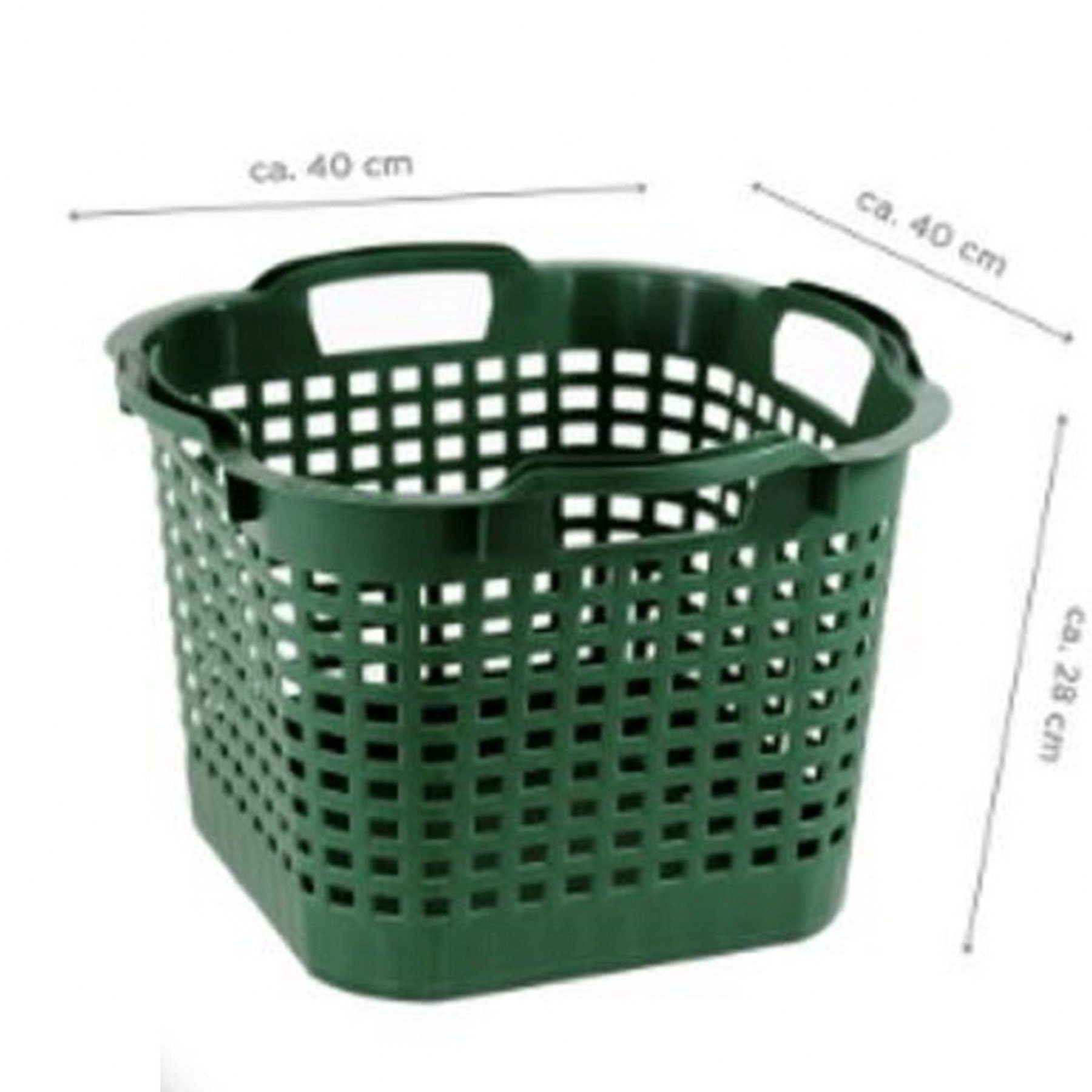 drehstapelbar, GreenLife 10 GREENLIFE® Stück, Uni-Korb blau 25 kg, Aufbewahrungskorb