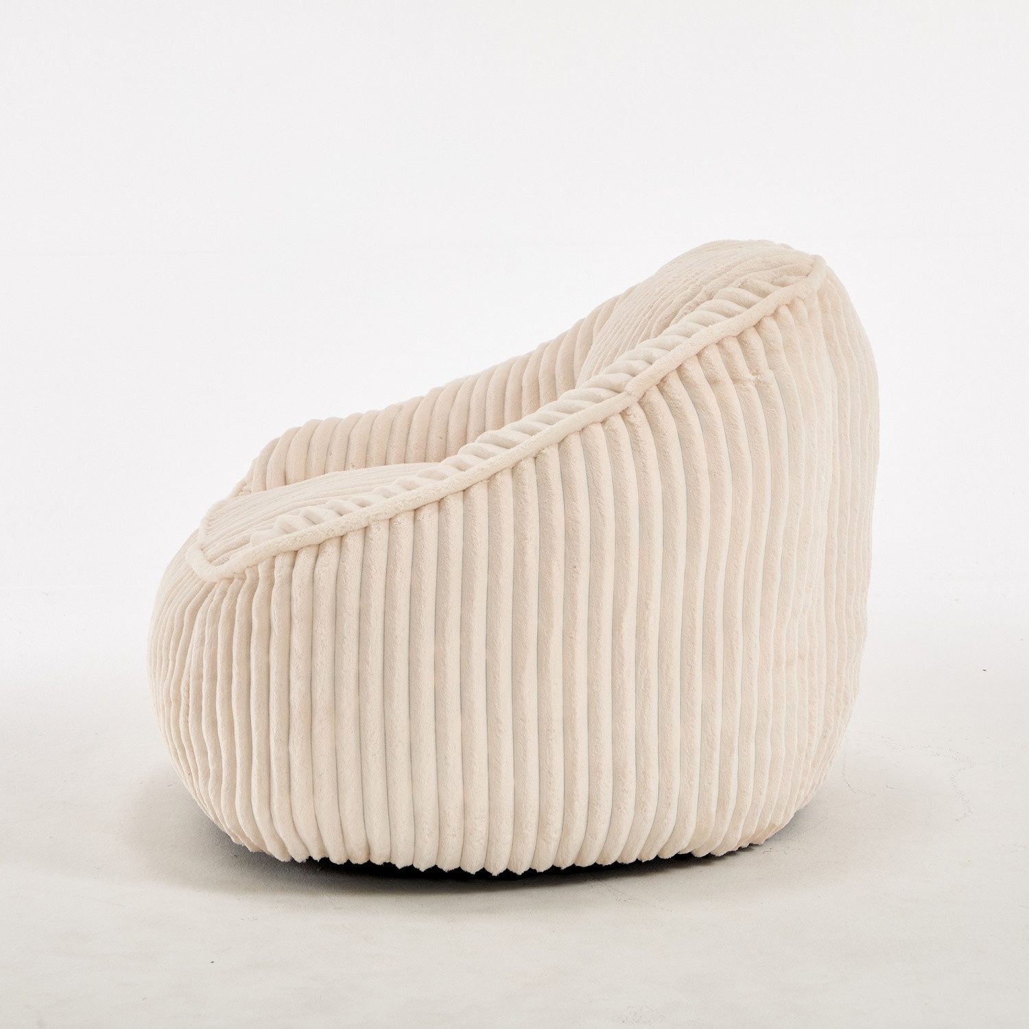 ANYSUN Sitzsack Loungesessel mit Rückenlehne, Memory-Schaum & Chenille für Erwachsene (1 Loungesessel), 92×98×73 cm, Sitzhöhe 43 cm, für Wohn-, Schlaf- & Lesezi – Bild 5 von 5