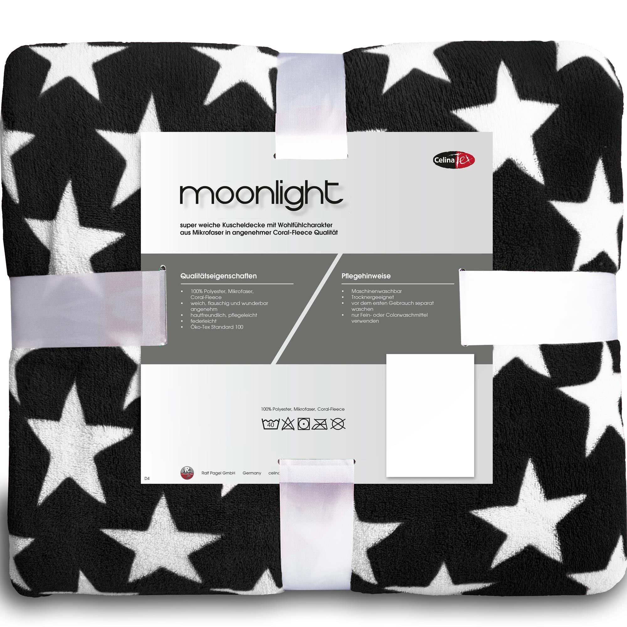 Wohndecke Moonlight Kuscheldecke Tagesdecke Fleece Decke günstig online kaufen