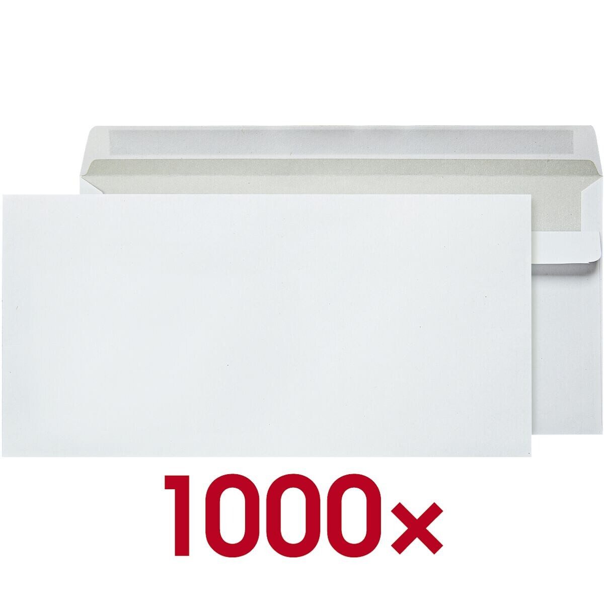 Otto Office Briefumschlag, DIN lang, ohne Fenster, Selbstklebung
