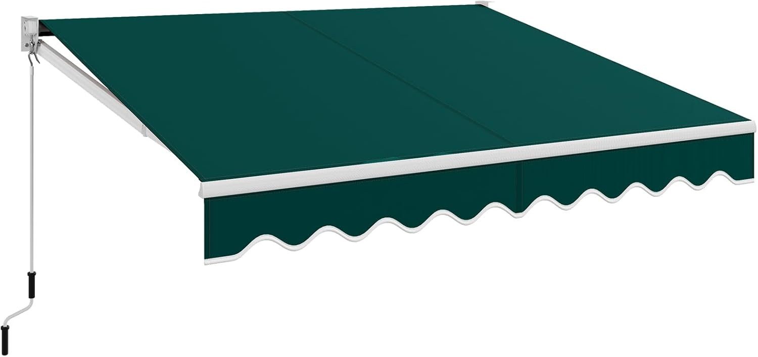 COSTWAY Gelenkarmmarkise mit Aluminiumrahmen & -kurbel, günstig online kaufen