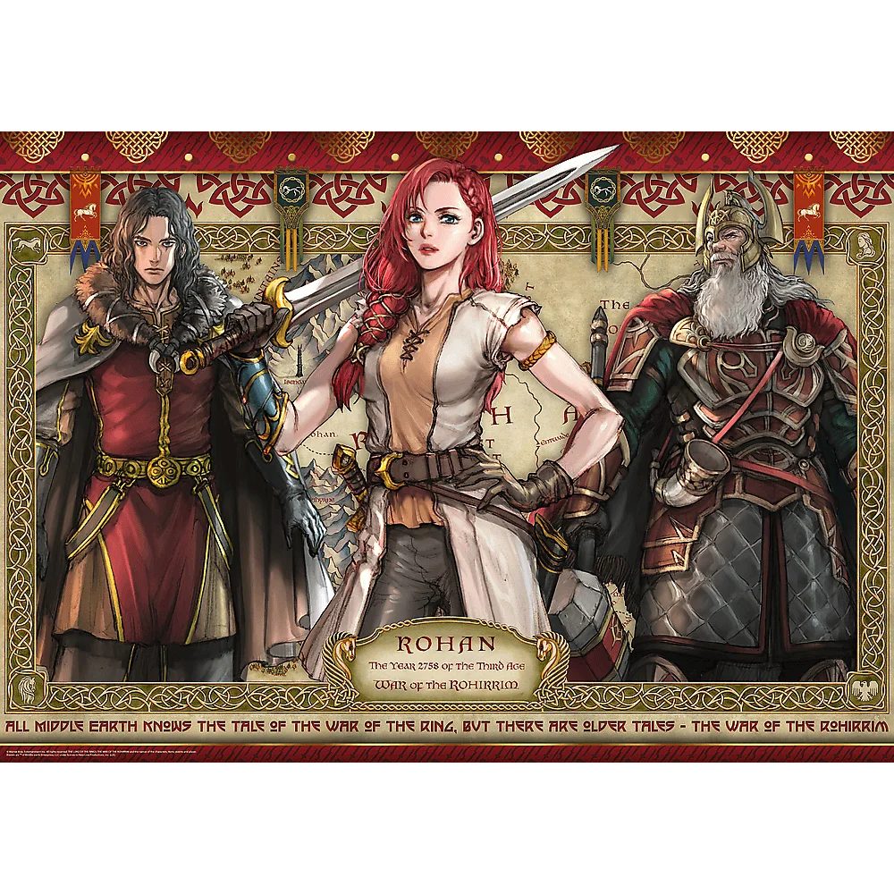 Trefl Puzzle Trefl, The Lord of the Rings, Rohirrim, 1000 Teile Puzzle, 1000 Puzzleteile, Made in Europa