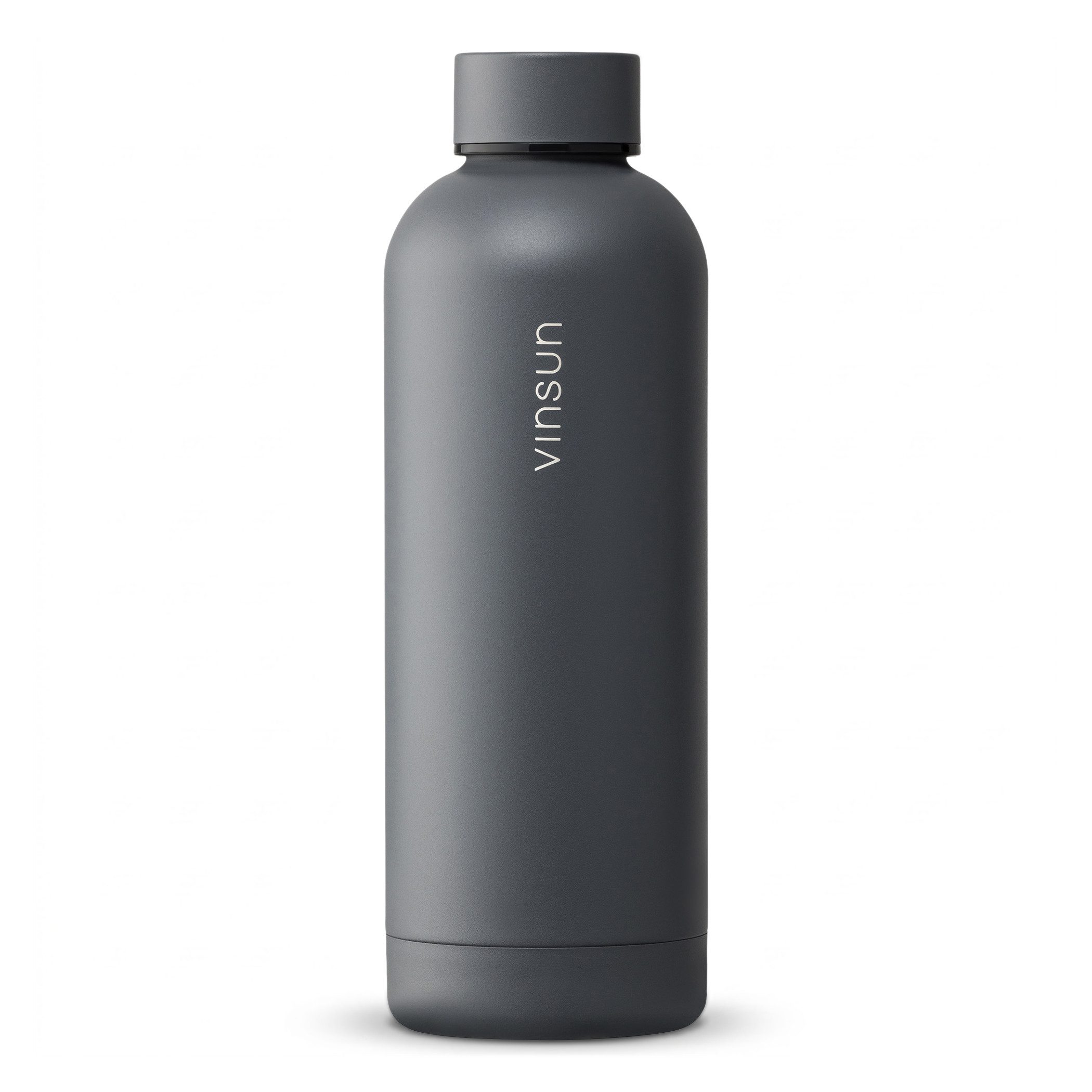 Vinsun Isolierflasche Edelstahl Flasche 500ml, Thermoflasche Kohlensäure geeignet, BPA frei, Auslaufsicher, doppelwandig, bruchsicher, geruchs- & geschmacksneutral