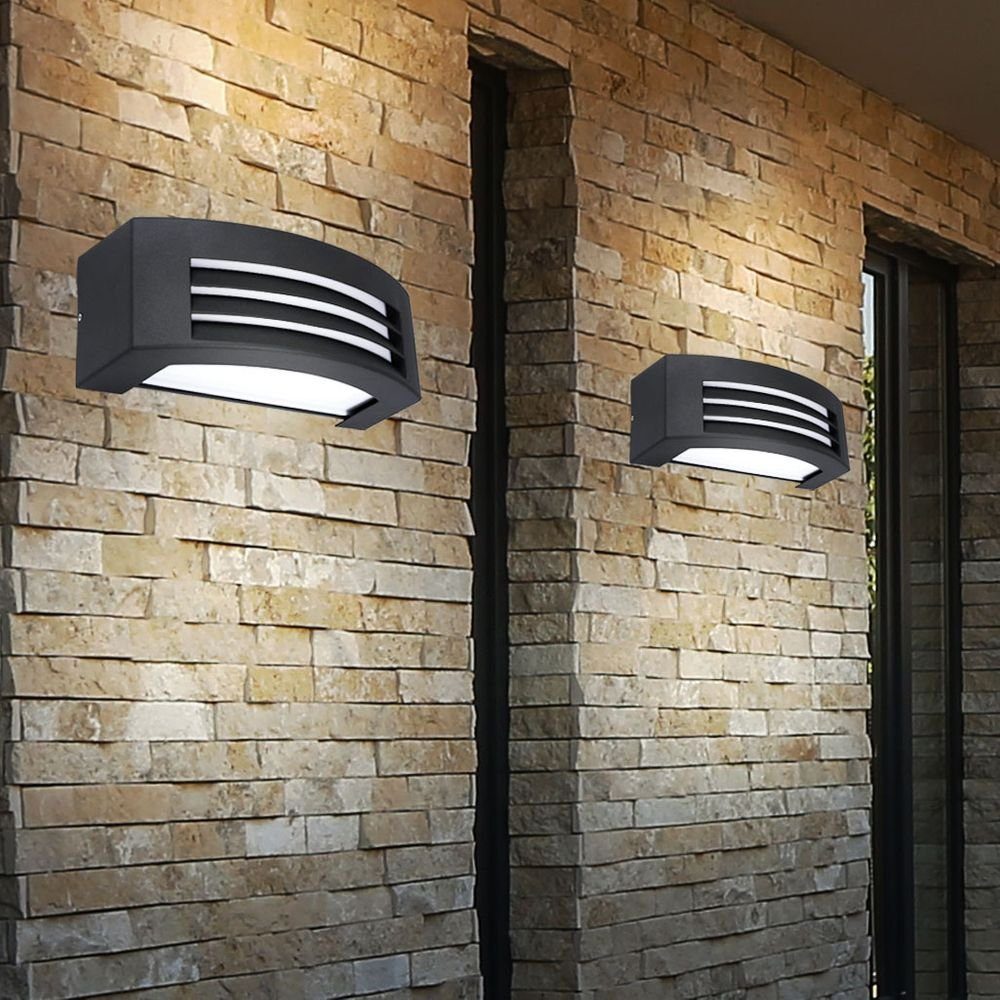 LED AußenWandleuchte, 2x LED Außen Wand Leuchten Terrassen