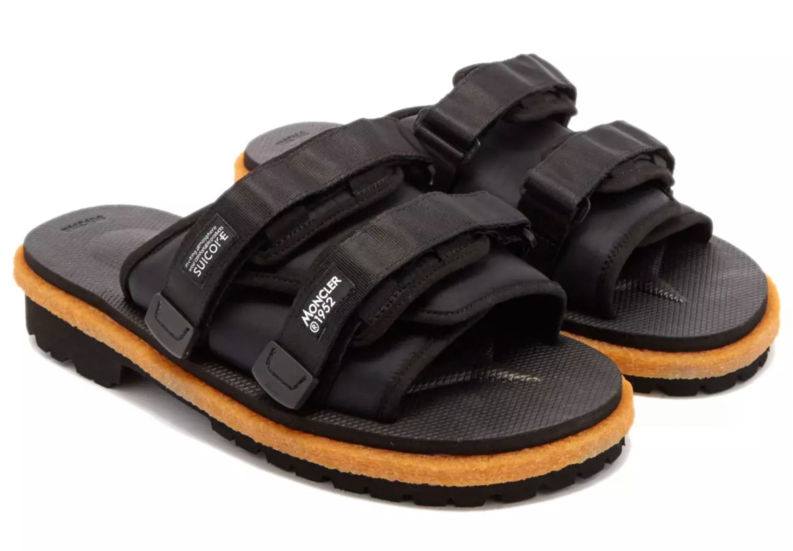 MONCLER X SUICOKE Moto Mountain Ripstop Vibram Sohle Обувь Sandale Riemen mit VELCRO®-Verschluss, Vibram-Sohle für ideale Dämpfung