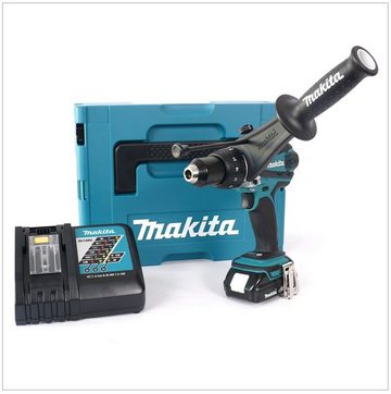 Makita Schlagbohrmaschine DHP 458 Y1J-D Akku Schlagbohrschrauber 18V 91Nm im Makpac + 1x 1,5Ah