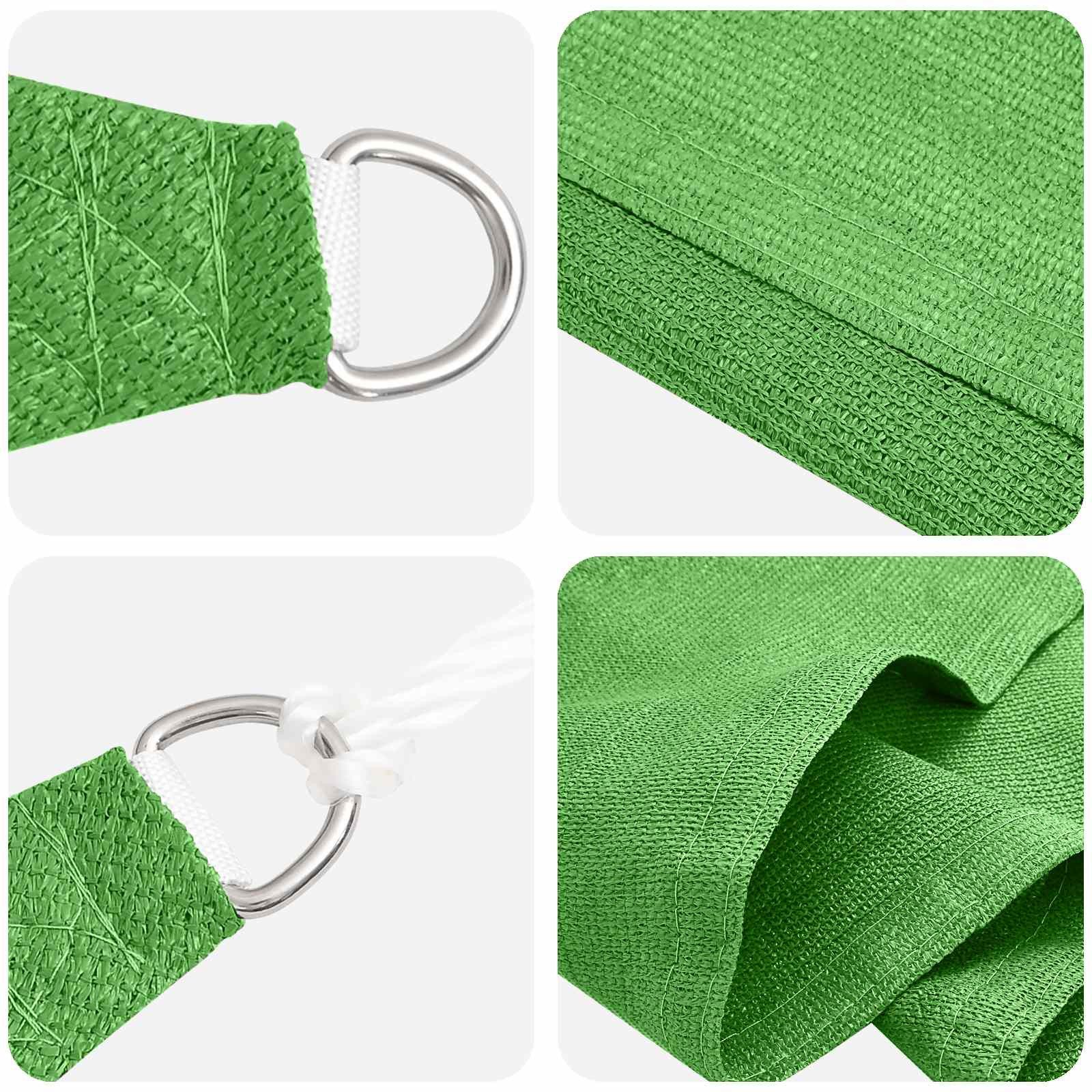 vidaXL Seitenmarkise 2 x 6 m Sonnensegel Hellgrün 2x6 m HDPE