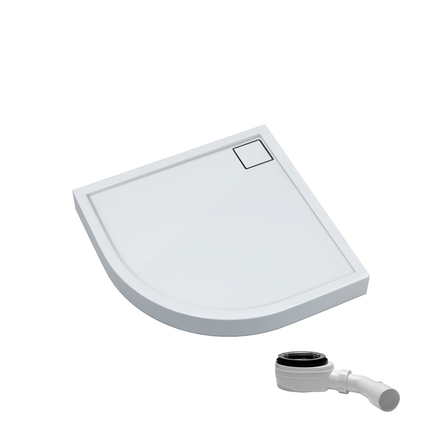 Aquabad® Duschwanne Komplettset FINCA, Viertelkreis, Acryl, günstig online kaufen