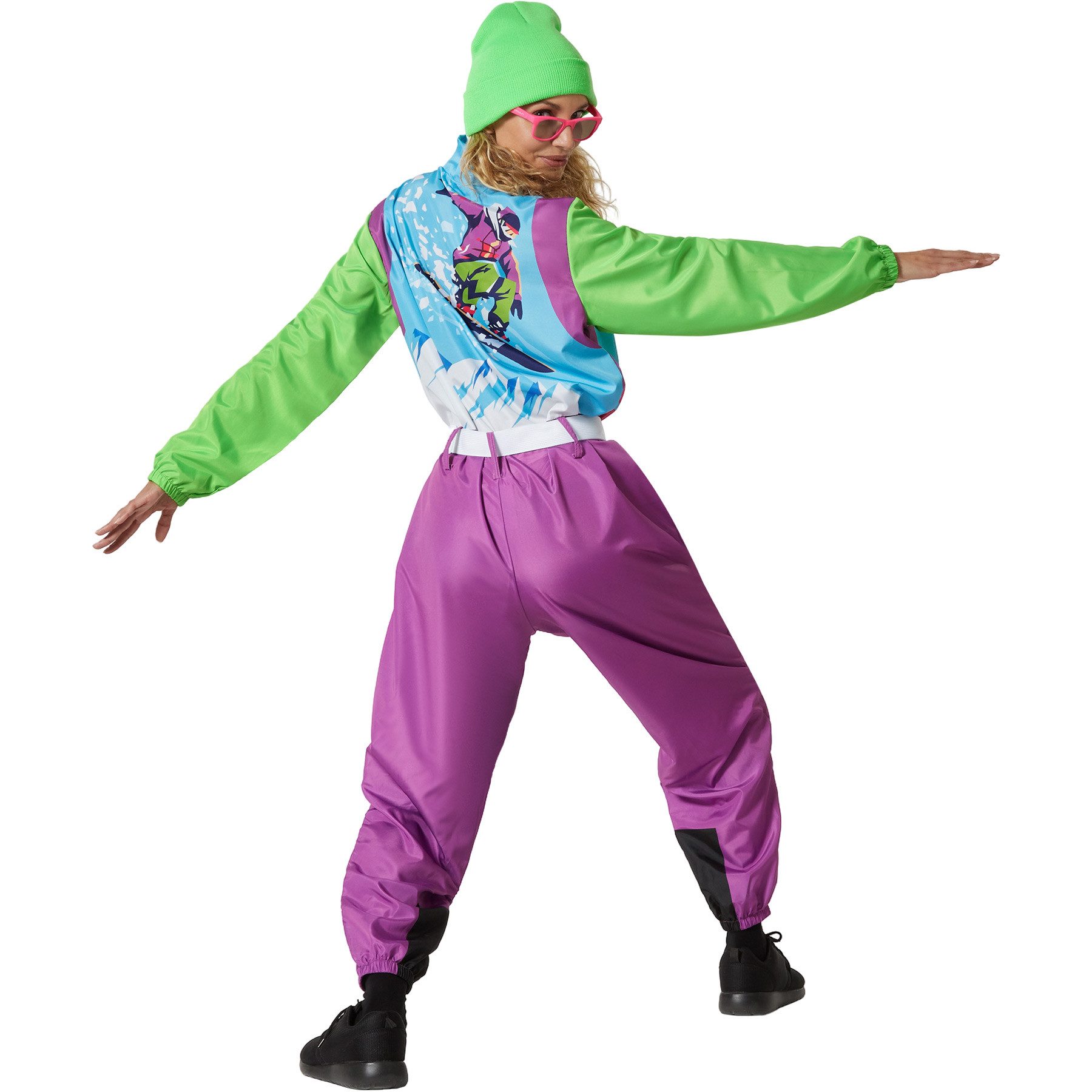 dressforfun Kostüm Damenkostüm, Kultiger Overall in knalligen Farben.