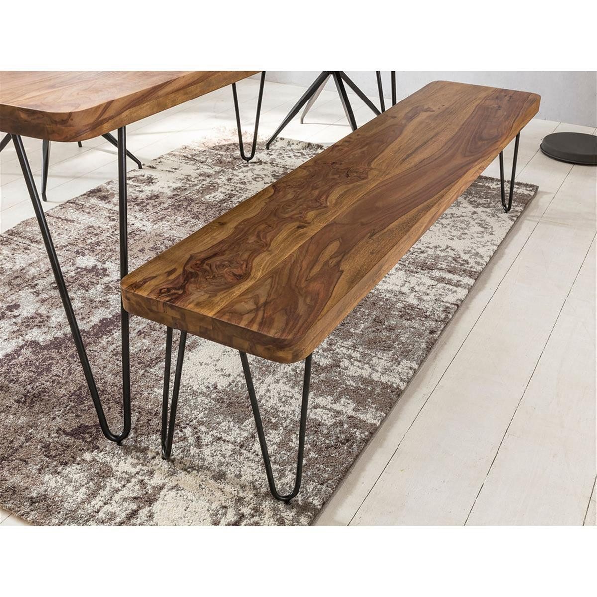 Lomadox Sitzbank, Holz-Bank Küchenbank im Landhaus-Stil 120/45/40cm