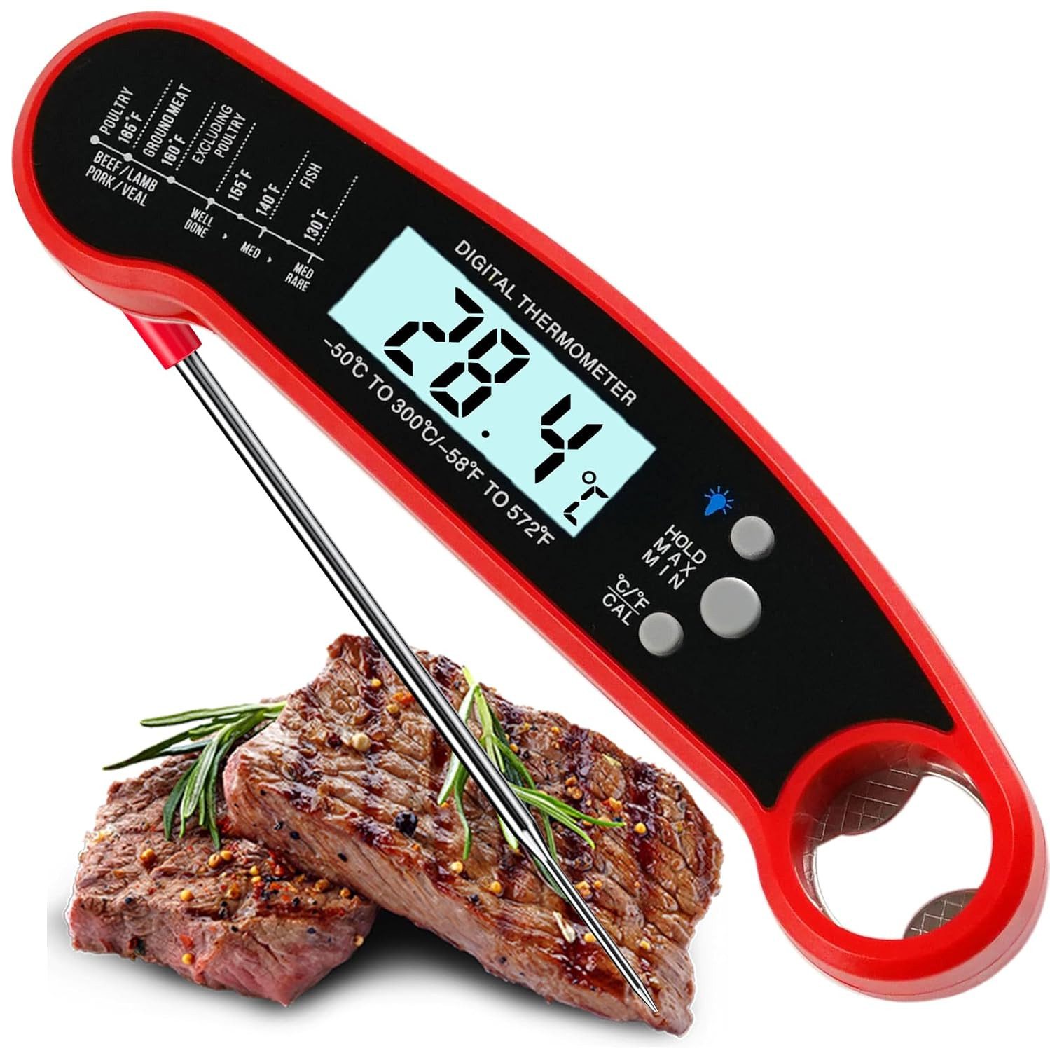 Daskoo Kochthermometer BBQ Thermometer Digital für Grill Braten Fleisch