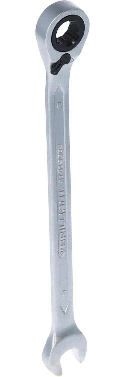 Brilliant Tools Maulschlüssel Ratschenringschlüssel, umschaltbar, 8 mm