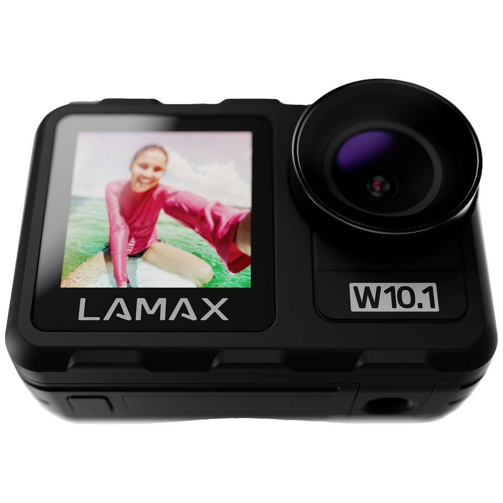 LAMAX Action Cam W10.1 Touch-Screen) Wasserfest, Action Cam (4K, Bildstabilisierung, Dual-Display