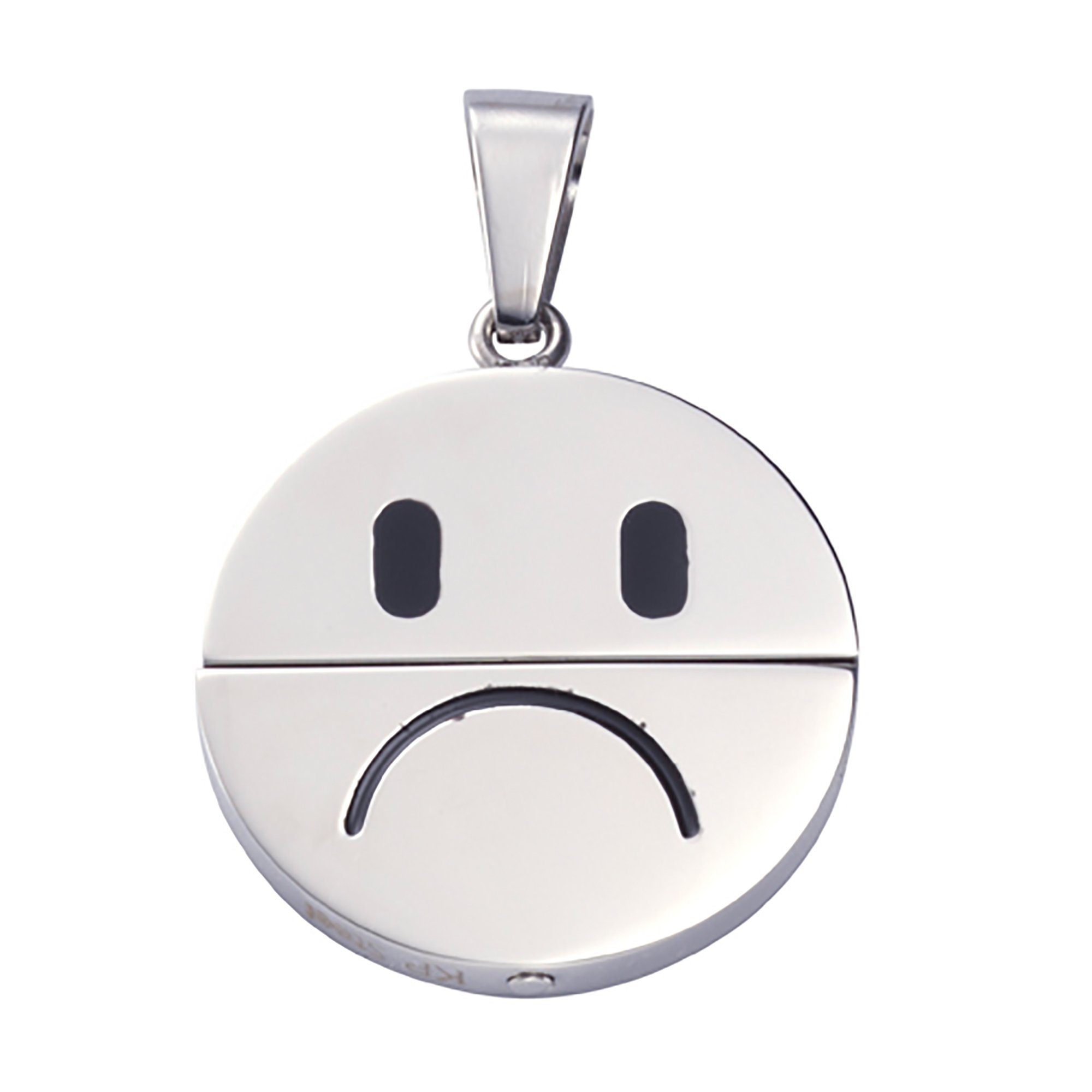 Vivance Kettenanhänger Edelstahl Smiley