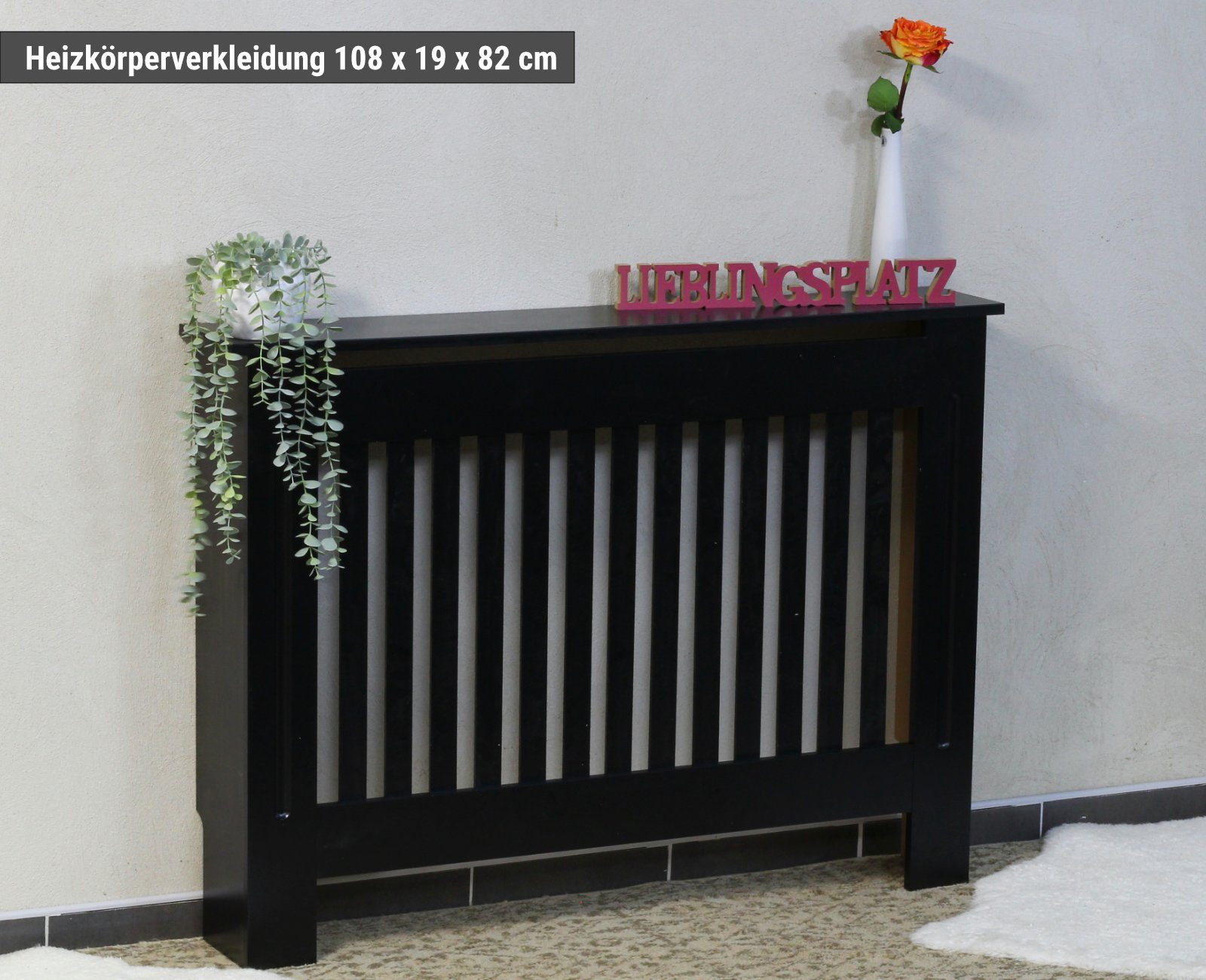 Heizkörperthermostat Heizungsverkleidung Heizkörperabdeckung Abdeckung Cover Schrank Holz