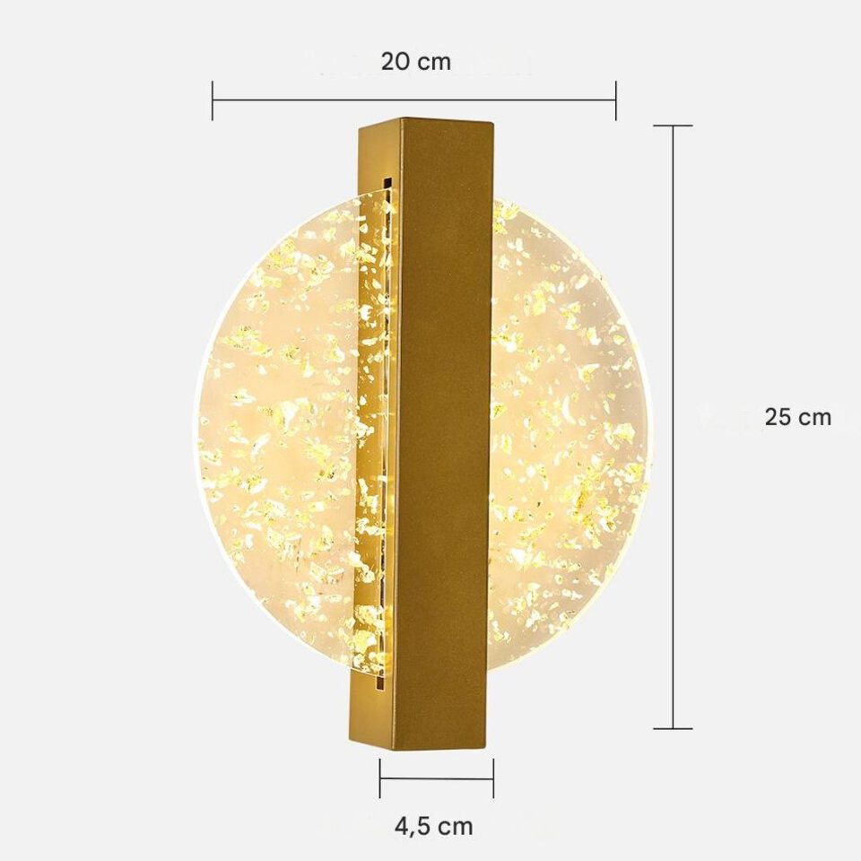 Goeco Wandleuchte Acryl-Wandlampe, 12 W runde günstig online kaufen
