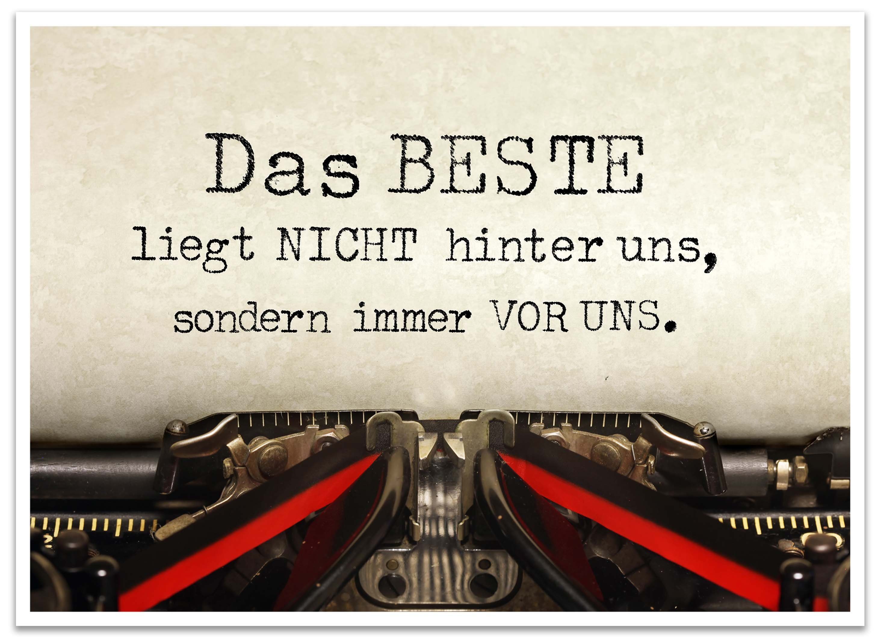 wandmotiv24 Poster Schreibmaschine, Spruch, Vintage, Sprüche (1 St
