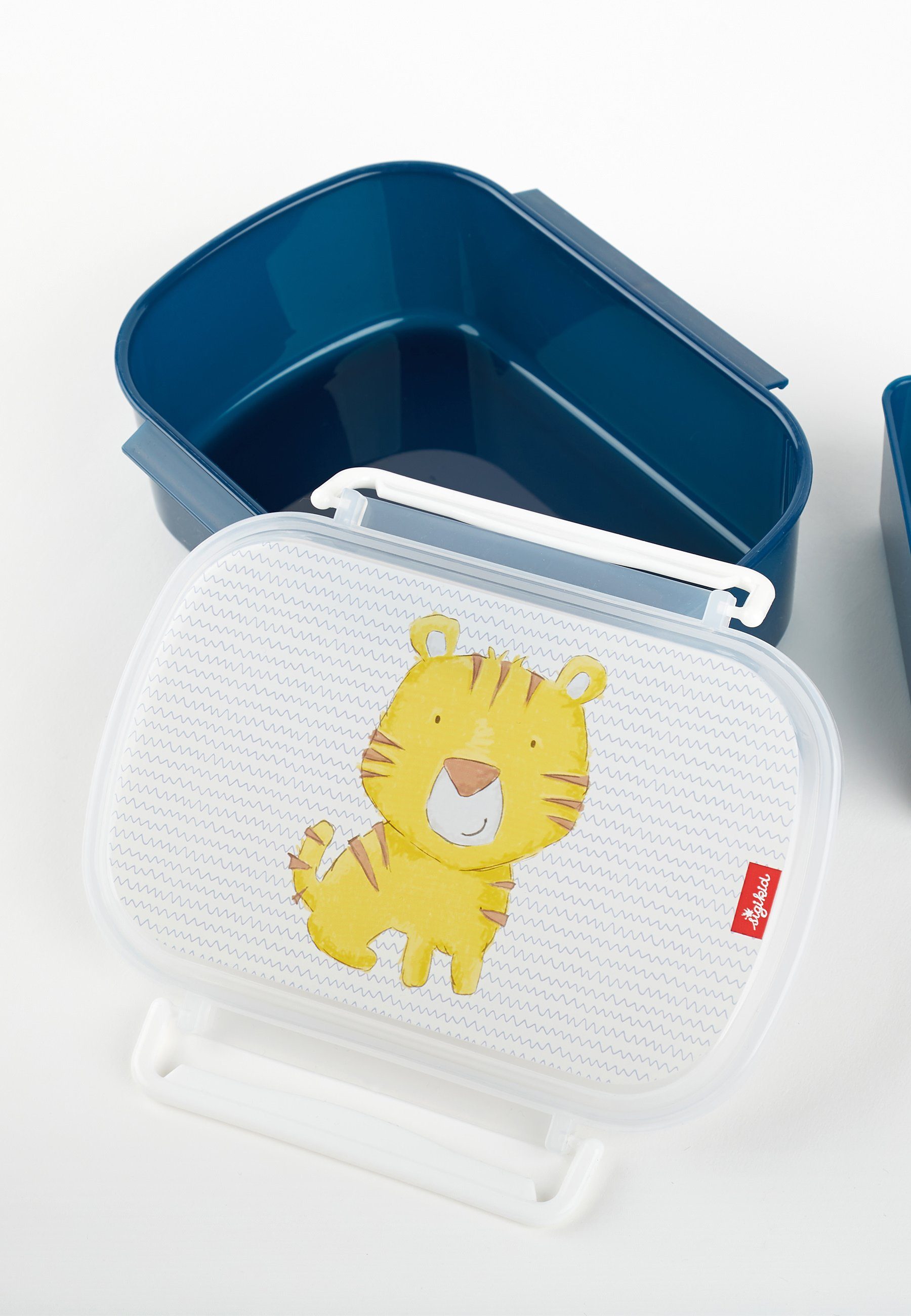 Kinder mit dunkelblau 100% (1-tlg) Lunchbox Brotdose Sigikid Lunchbox Polypropylen, Rohkostschälchen,