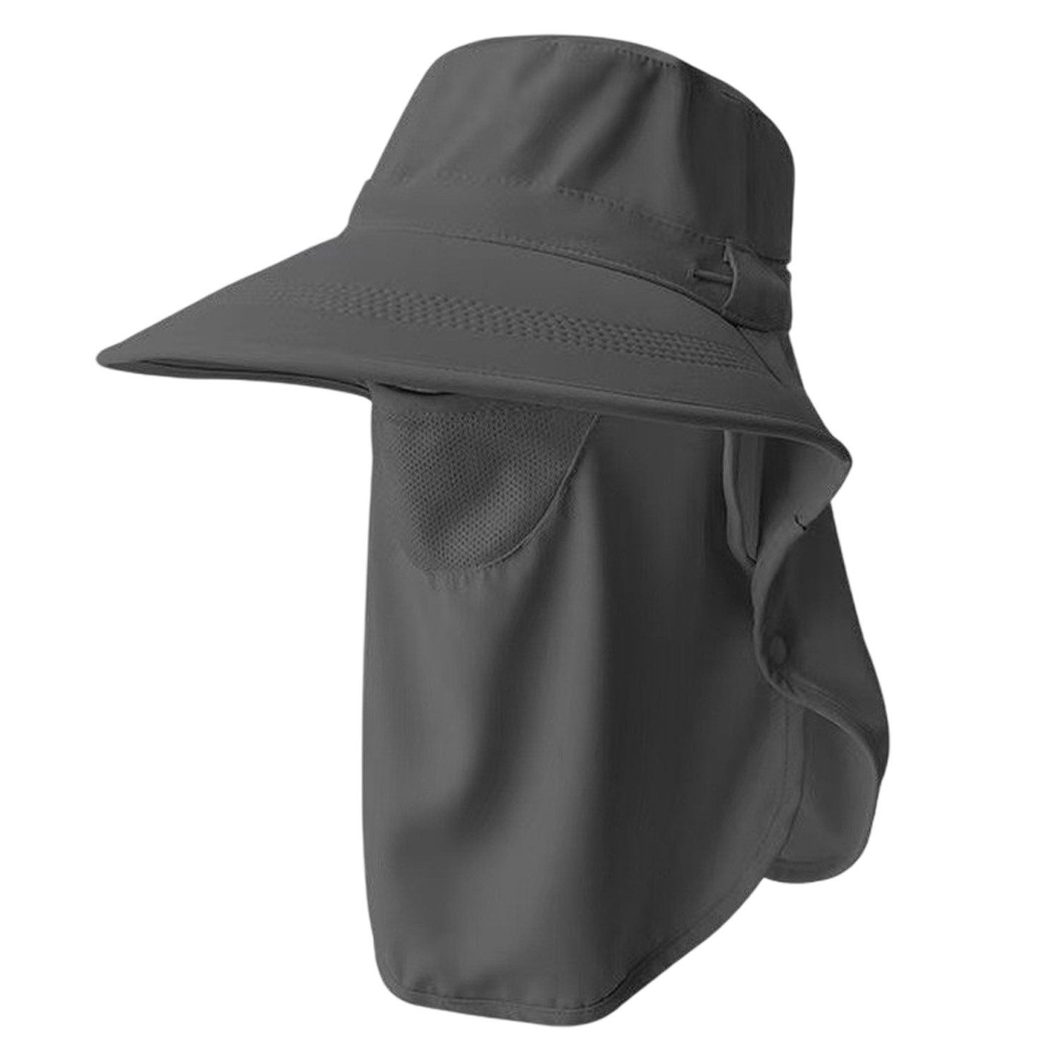Refttenw Sonnenhut Sommerhut,Fischerhut,Schirmmütze,mit Abnehmbare Gesichtsmaske Größenregulierungsband und Nackenschutz