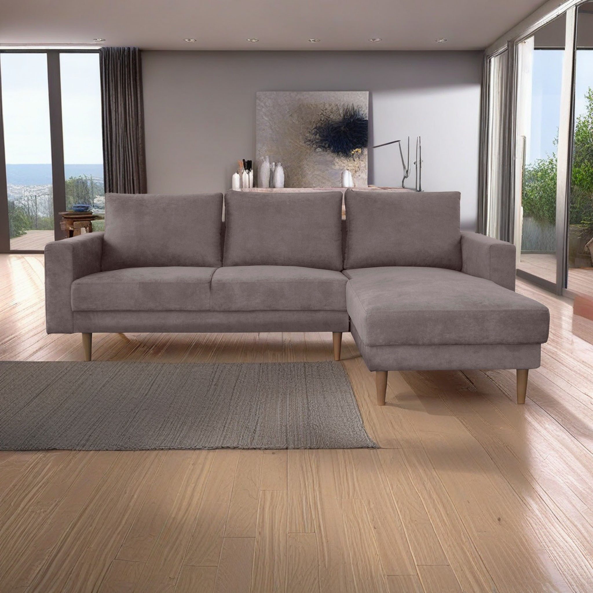 Ecksofa L-Form Mit Schlaffunktion Und Bettkasten, R Produktbild-Vorschau 12