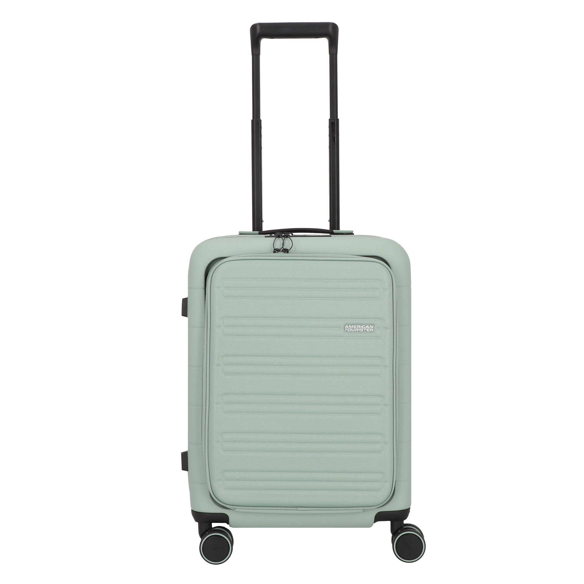 American Tourister® Handgepäck-Trolley Novastream, 4 Rollen, Polycarbonat nomad green