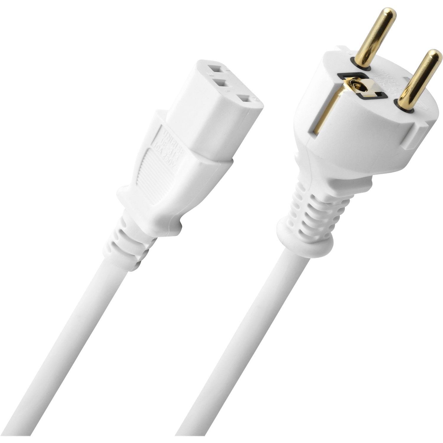 Oehlbach Powercord C13 Stromanschlusskabel Mit Schukostecker und C13-Kupplung Шнур питания, Schuko Stecker CEE7/7, C13 Buchse (150 cm), VDE geprüft, Hoher Leiterquerschnitt